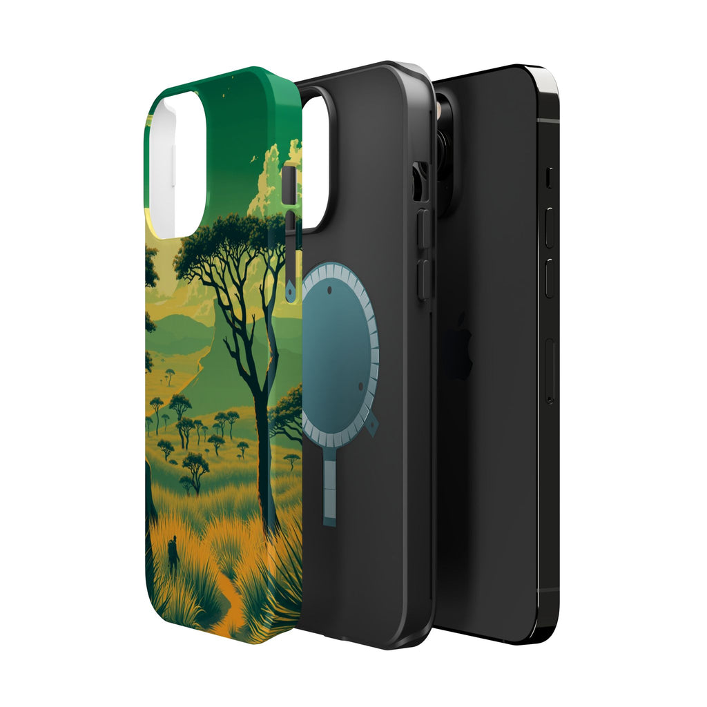 iPhone Savanna Horizon Pixel Art -Bit Slim Everyday Designer Case · iPhone Case