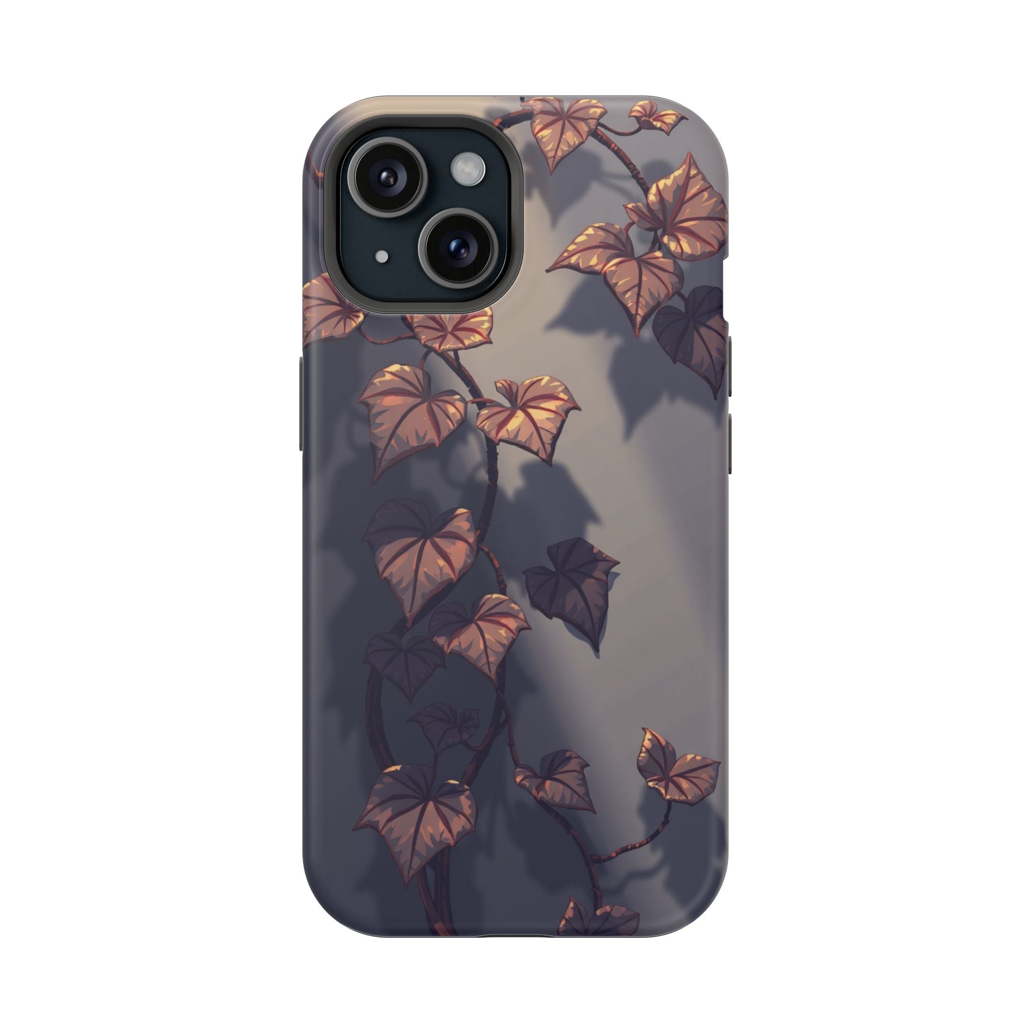 iPhone Charcoal And Copper Art Nouveau Vine Soft iPhone 13 Finish · iPhone Case