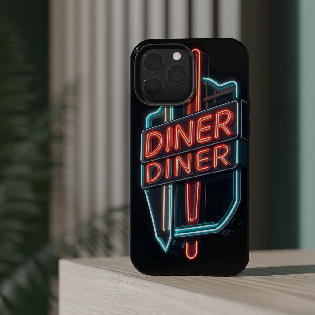 iPhone Neon Diner Sign Electric Art Slim Everyday Designer Case · iPhone Case