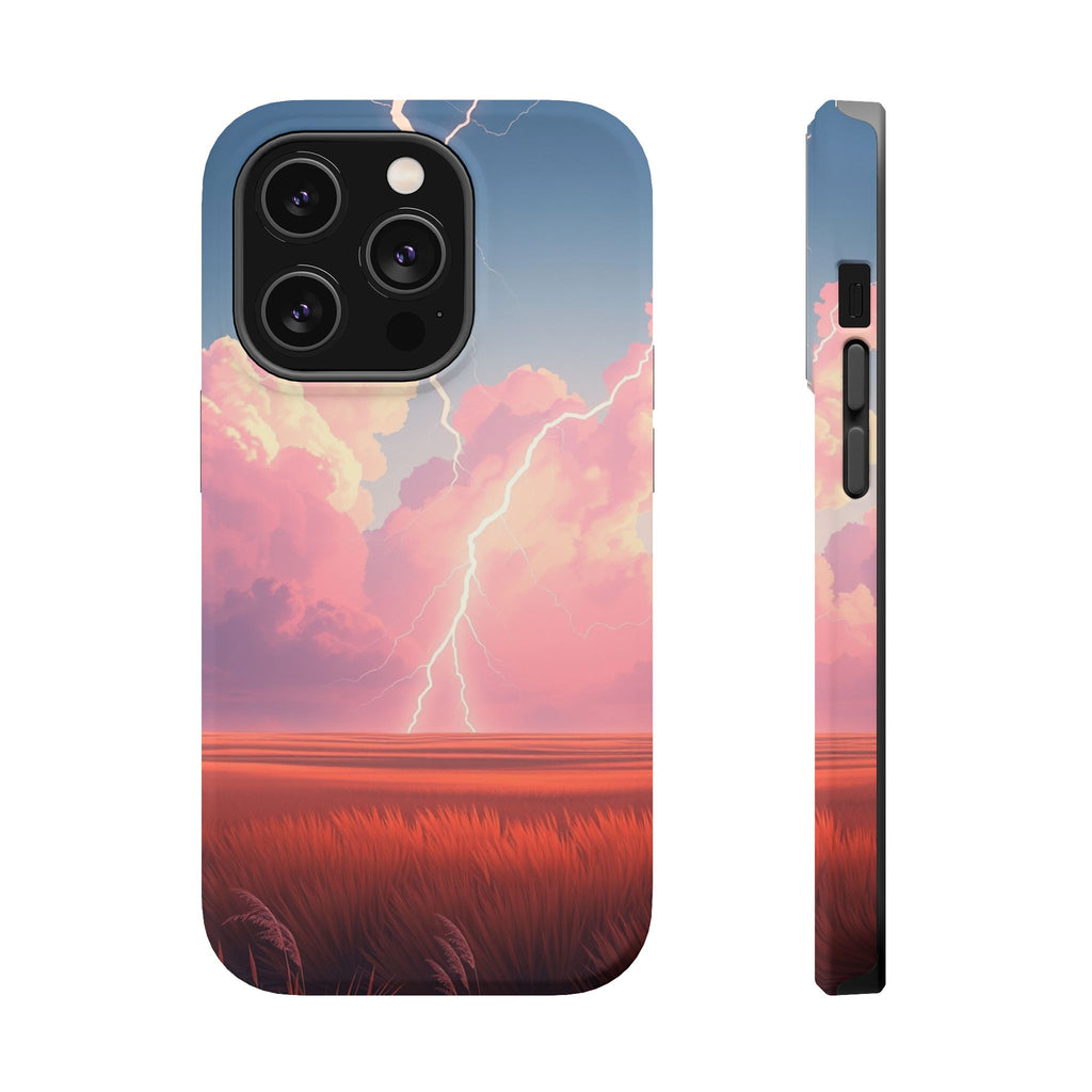 iPhone Prairie Lightning Bold Art Bold Modern Everyday Snap Case · iPhone Case
