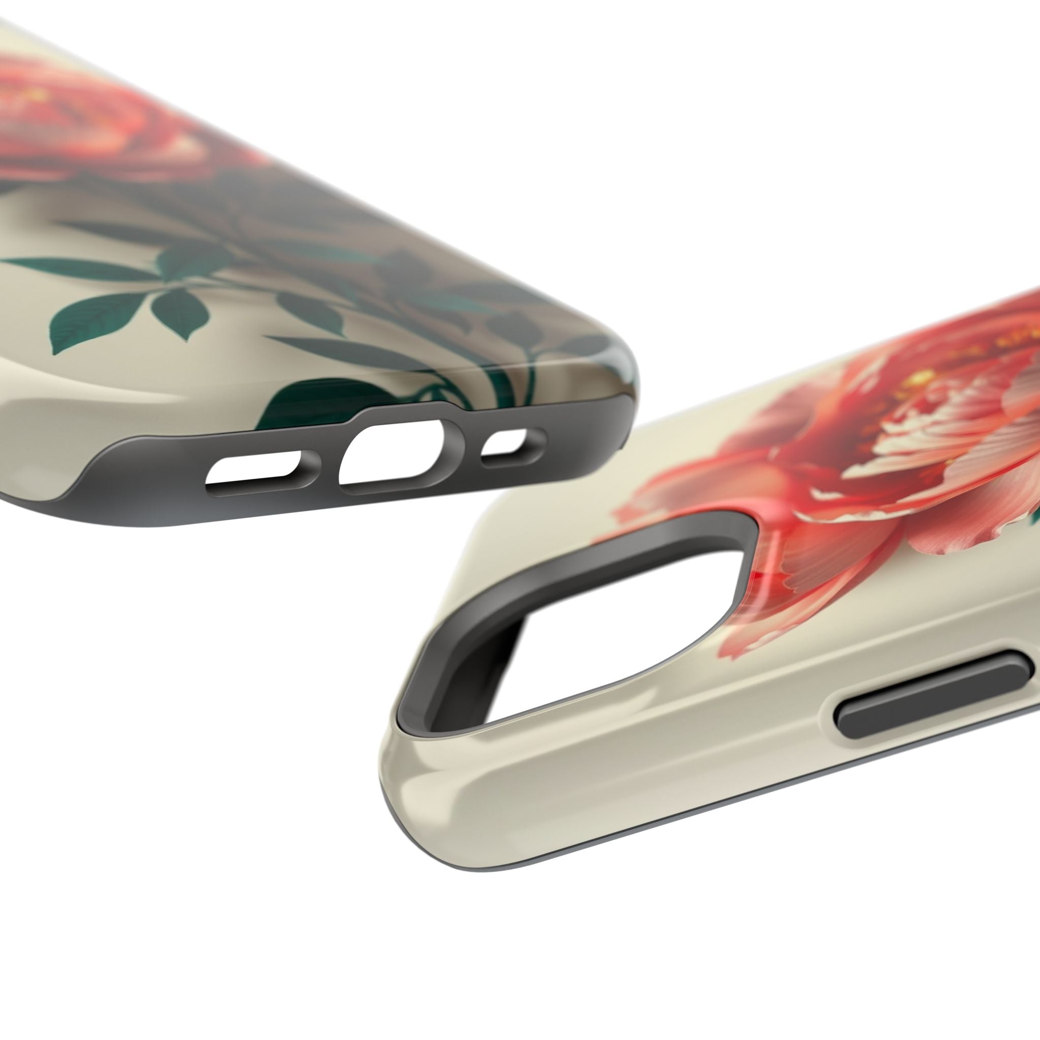 iPhone Emerald Green And Gold Peony Bouquet Slim iPhone Everyday · iPhone Case