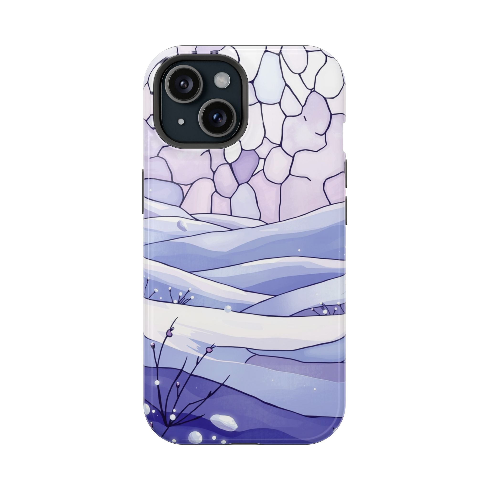 iPhone Snow Field Electric Art 11 Bold Modern Everyday Snap Case · iPhone Case