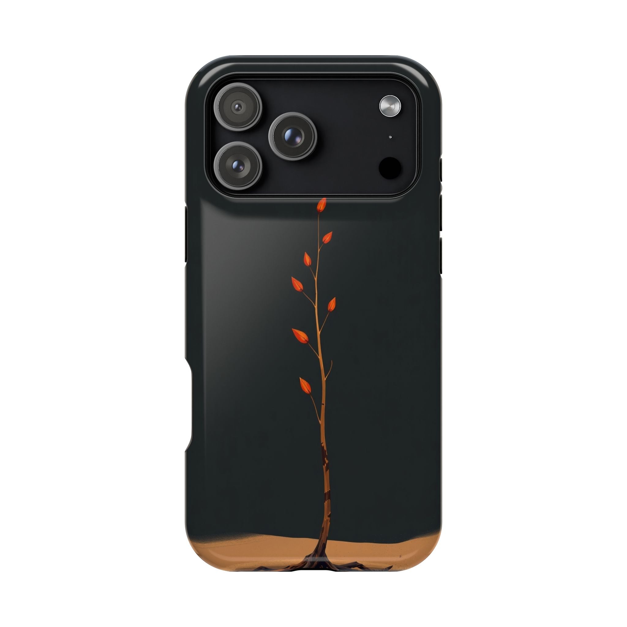 iPhone Burnt Orange And Sand Minimalist Stem Slim iPhone Everyday · iPhone Case