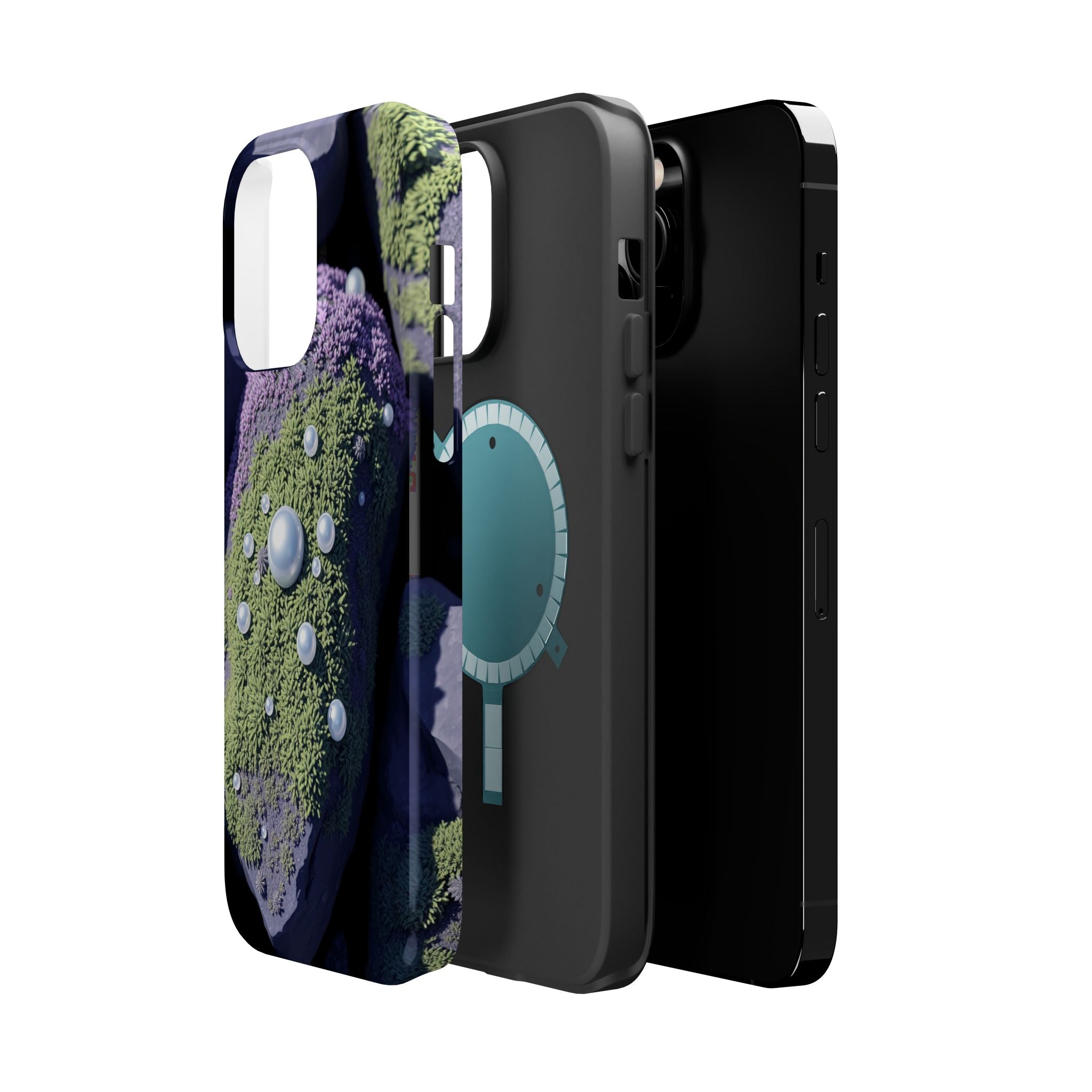 iPhone Moss Covered Rocks Electric Art Slim Everyday Designer Case · iPhone Case