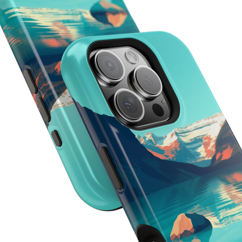 iPhone Glacier Lake Bold Art 16 Slim Everyday Designer Case · iPhone Case