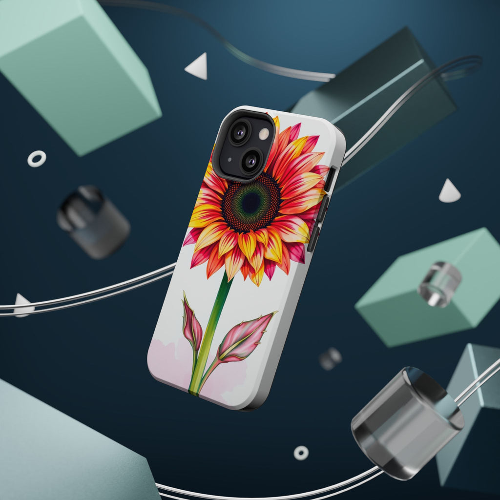 iPhone Sunflower Pop Vibrant Watercolor Slim Snap Case · iPhone Case