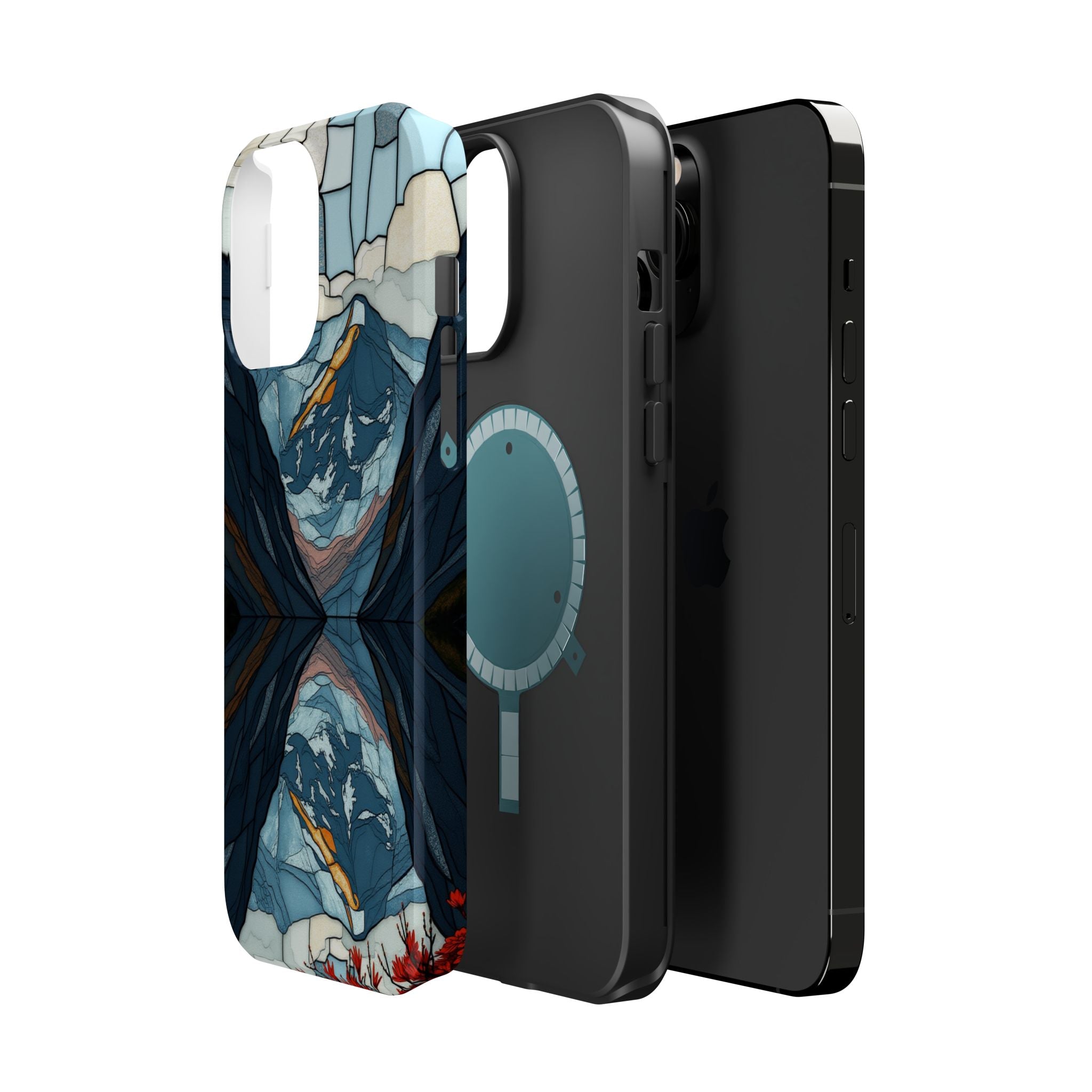iPhone Serene Fjord Reflection Design Slim Everyday Designer Case · iPhone Case