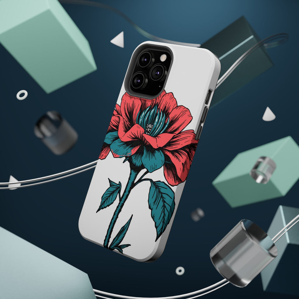 iPhone Garden Party Bloom Dark Gothic Ink Slim Snap Case · iPhone Case