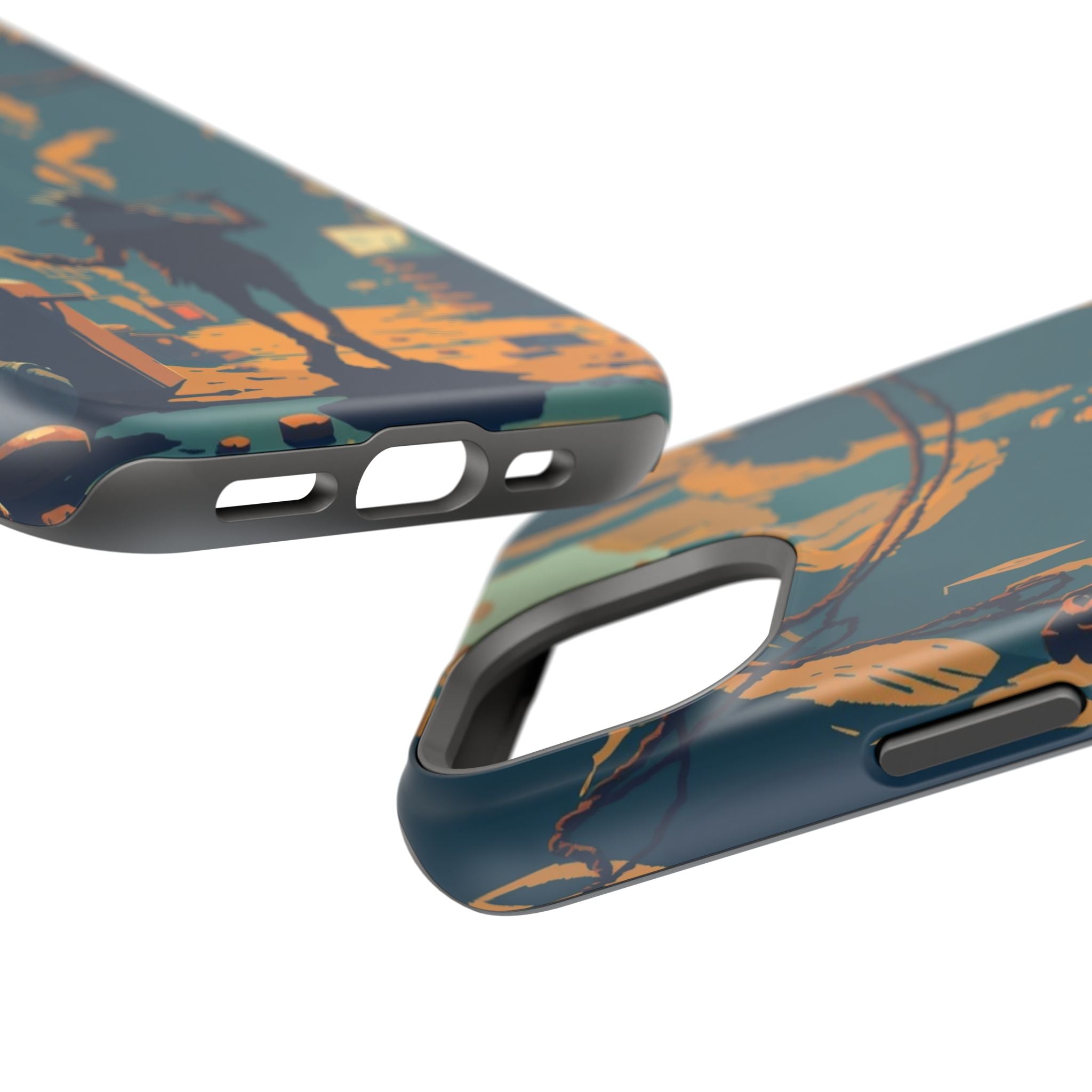 iPhone Mustard And Rust Unhinged in a Cute Way Soft Finish Everyday Case · iPhon