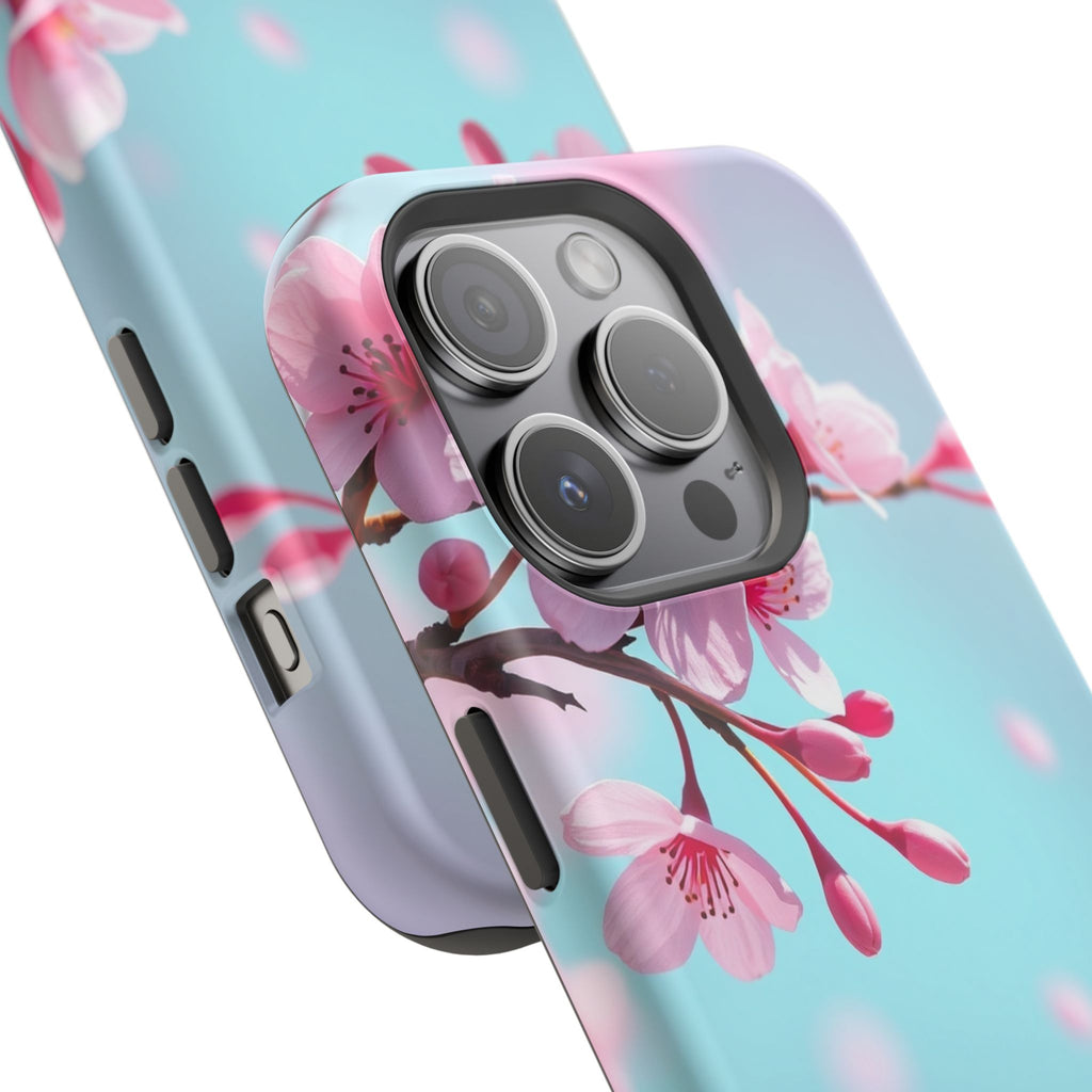 iPhone Cherry Blossom Electric Art Bold Modern Everyday Snap Case · iPhone Case