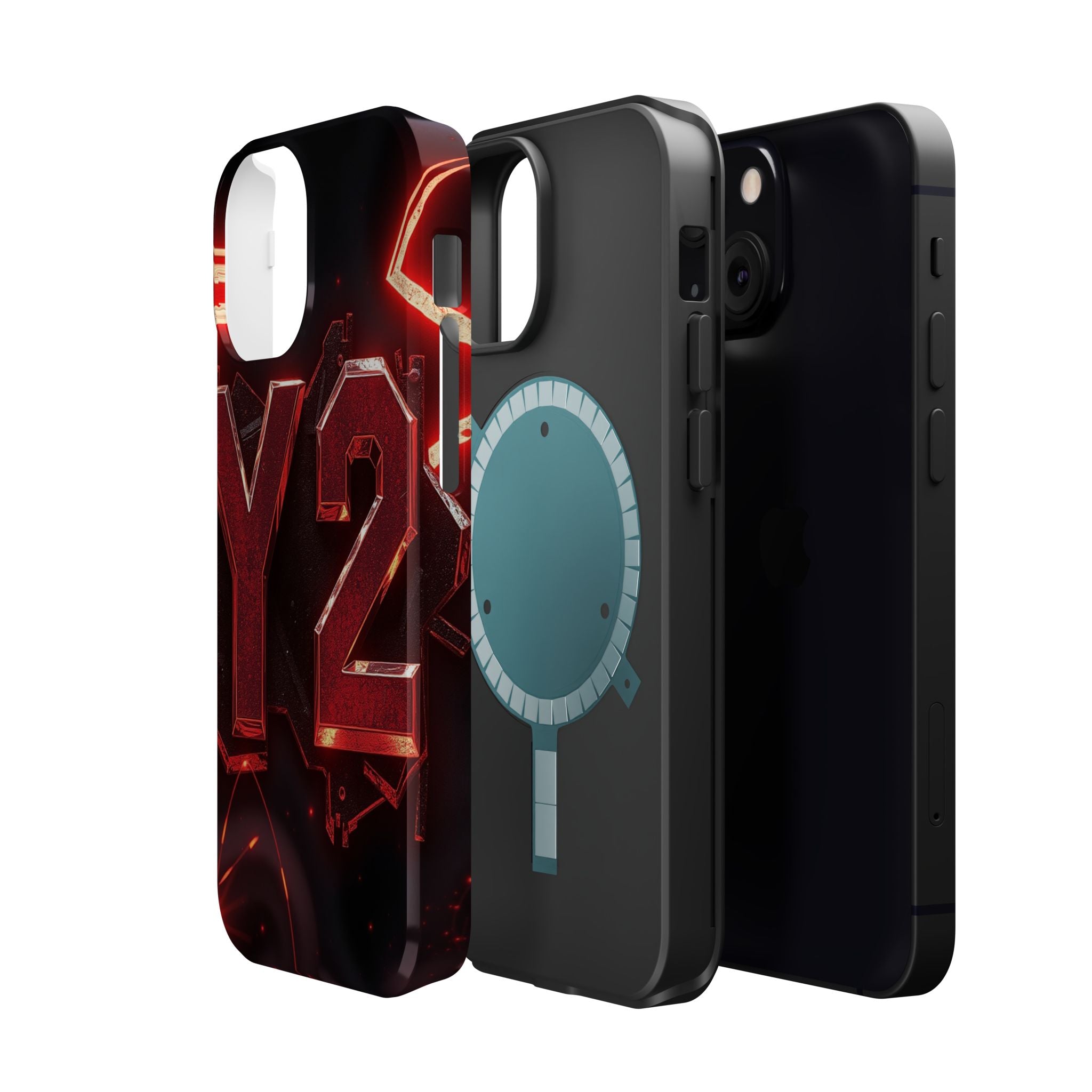 iPhone Y2K Holographic Bold Art Slim Everyday Designer Case · iPhone Case