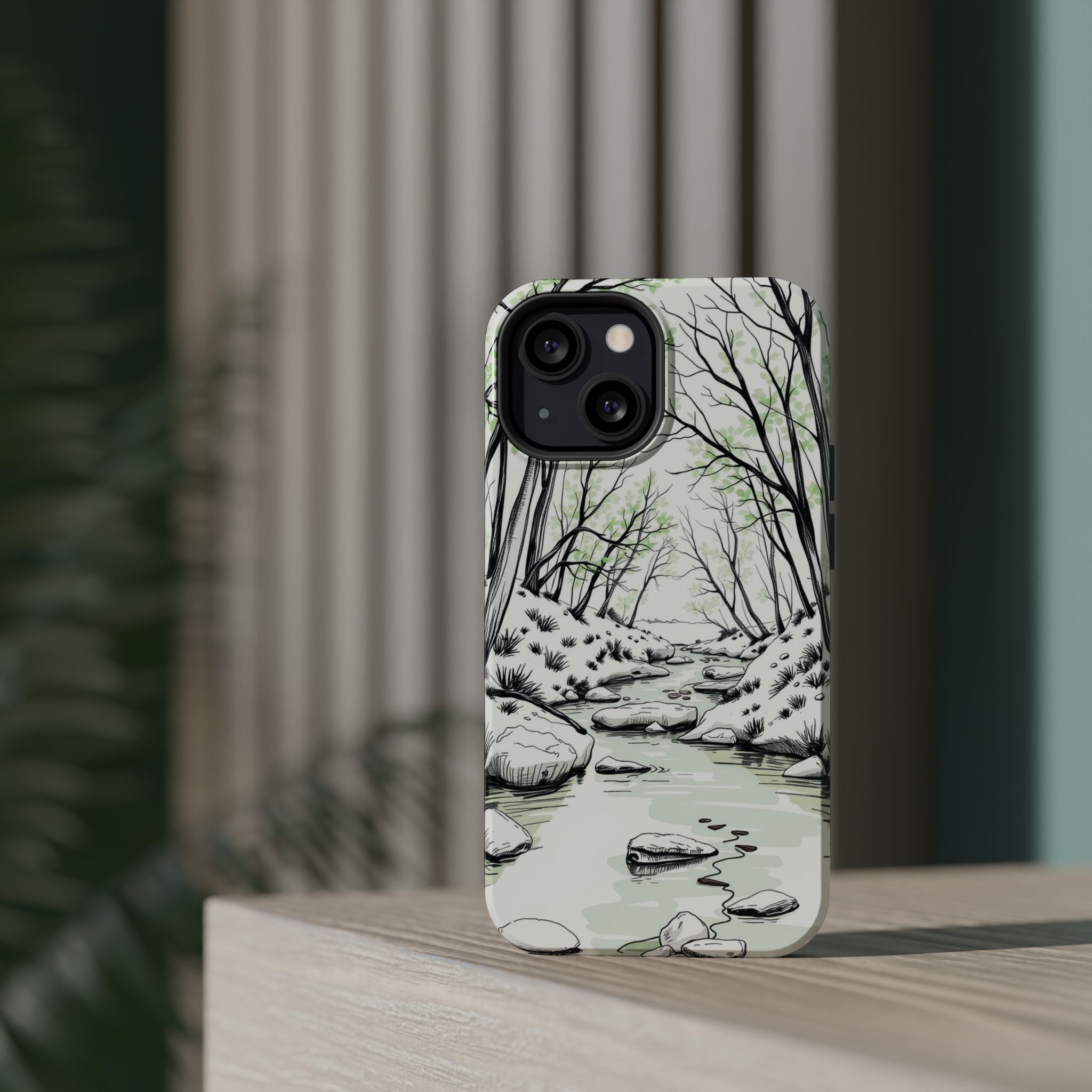 iPhone Sage And Ivory Spring Creek Bold Modern Everyday Snap Case · iPhone Case