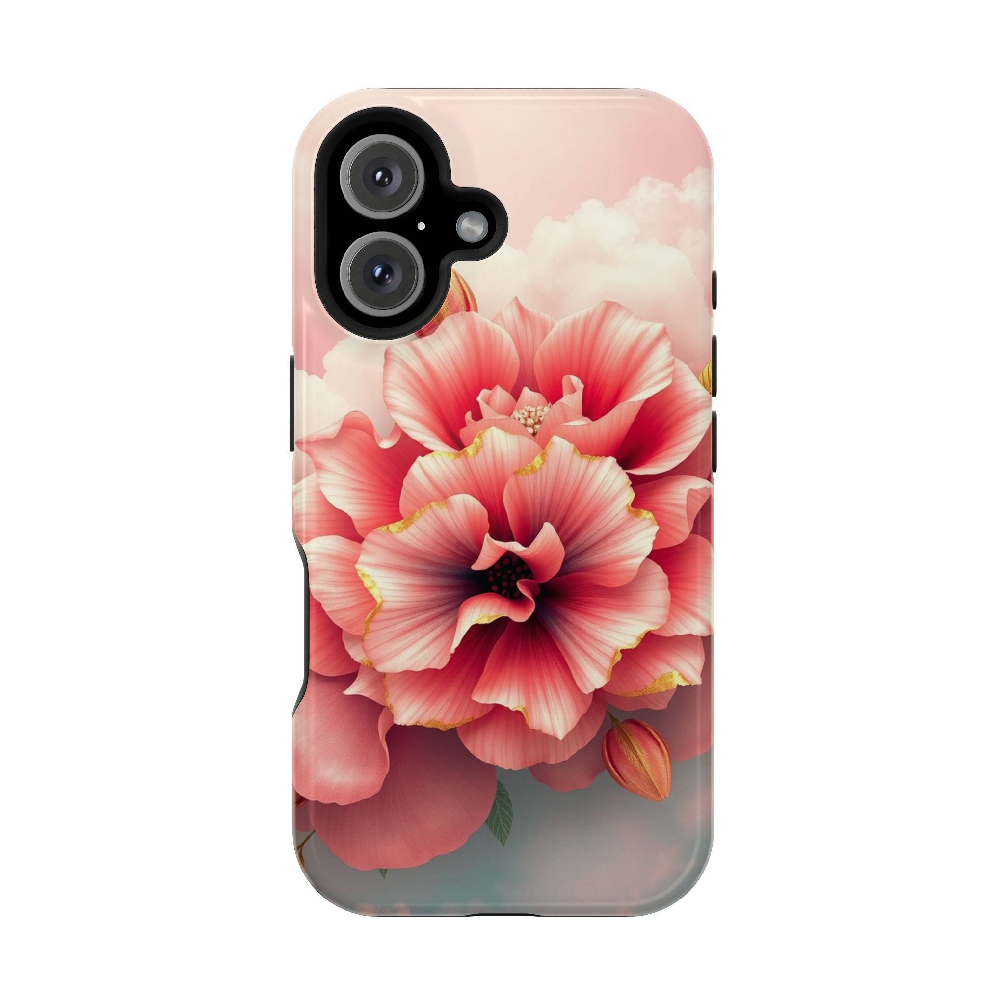 iPhone Pastel Floral Cloud Gold Foil Luxury Slim iPhone Everyday · iPhone Case