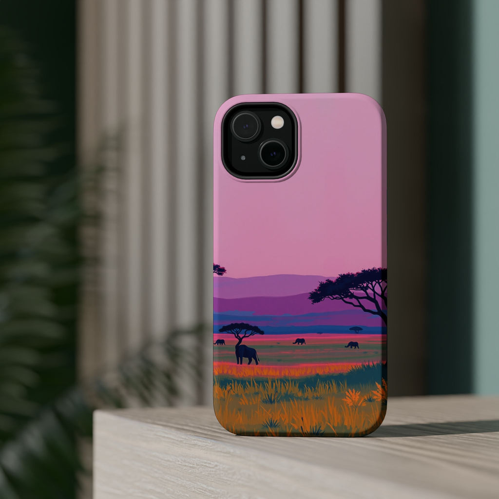 iPhone Savanna Horizon Electric Art Slim Everyday Designer Case · iPhone Case