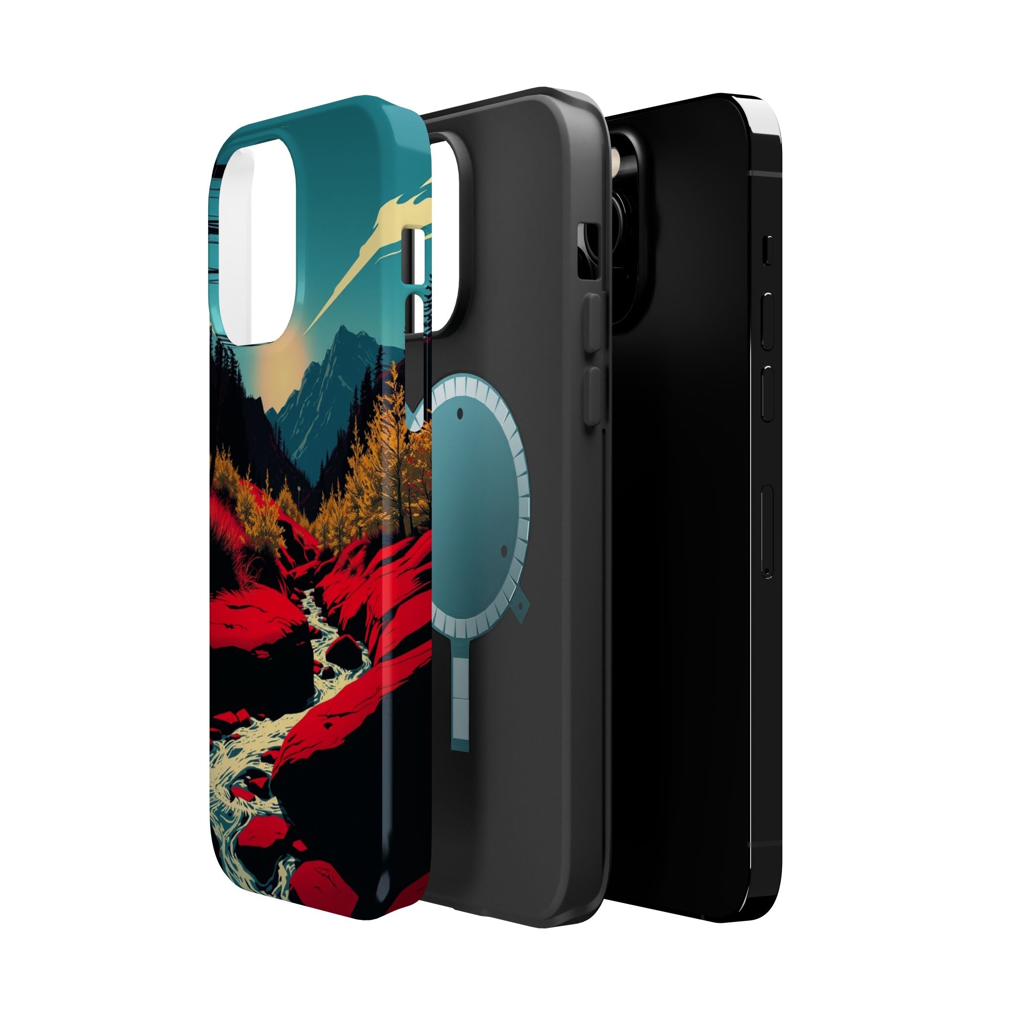 iPhone Earthy Spring Creek Design Bold Modern Everyday Snap Case · iPhone Case
