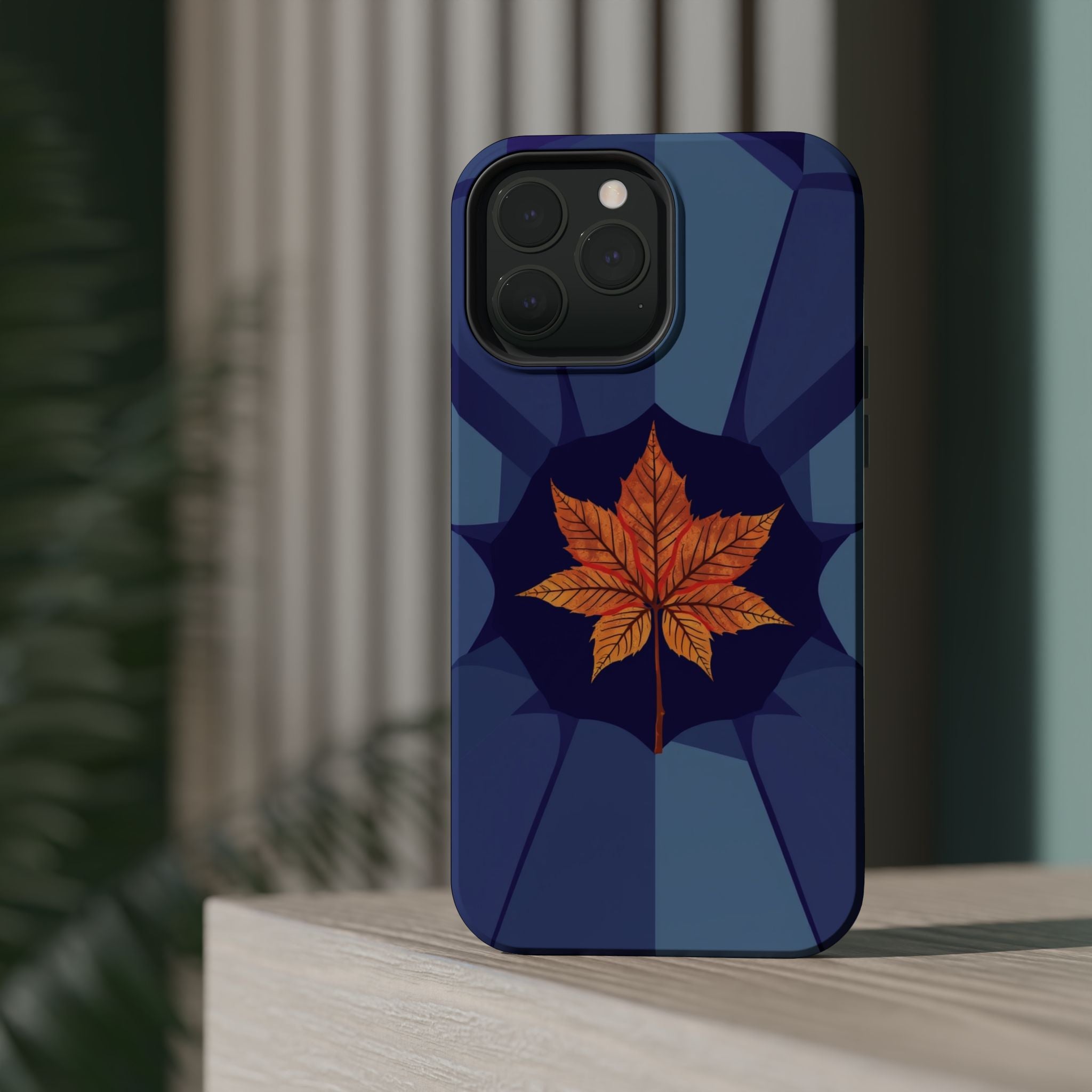 iPhone Autumn Maple Abstract Geometric Slim Everyday Designer Case · iPhone Case