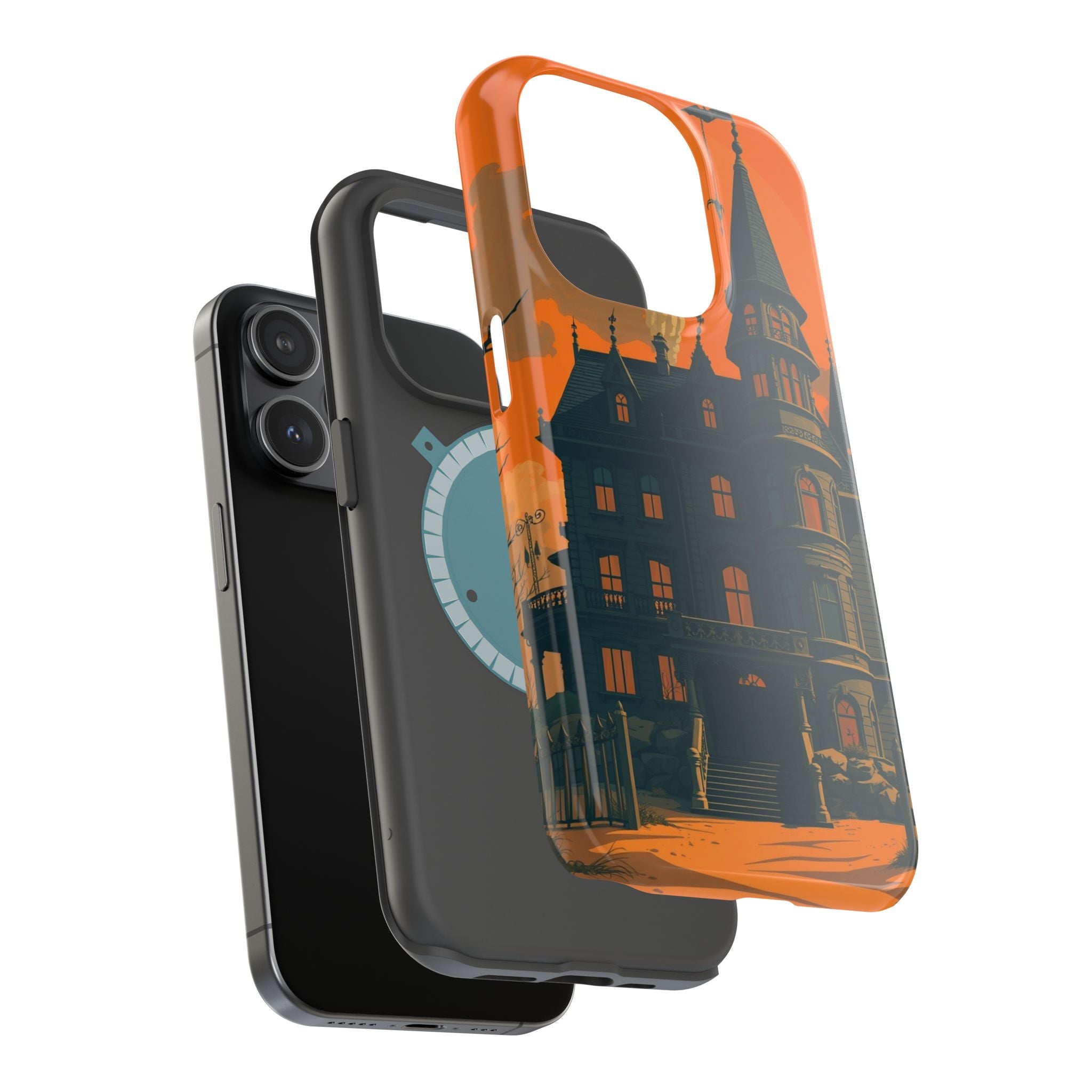 iPhone Vibrant Haunted Mansion Design Slim Everyday Designer Case · iPhone Case