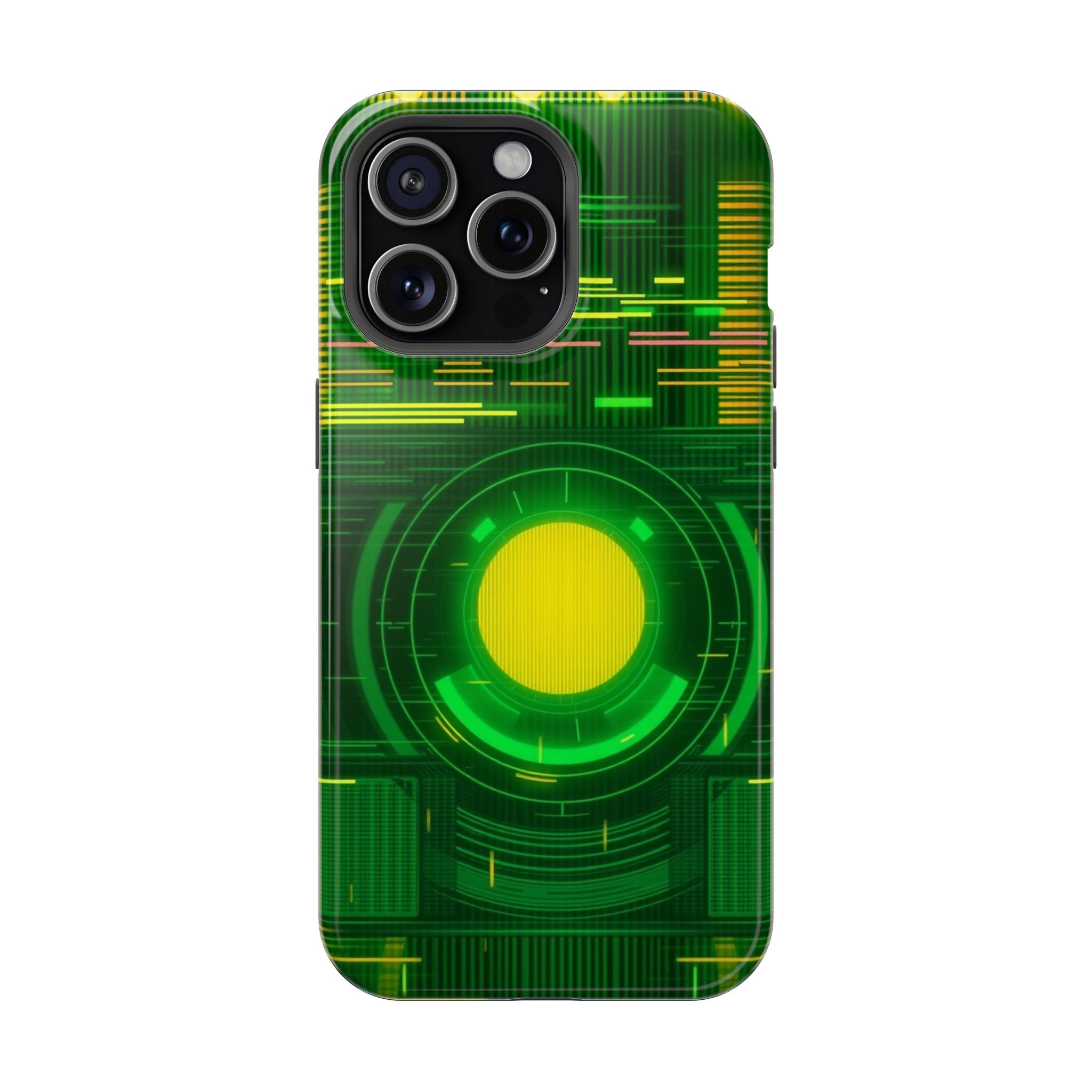 iPhone Emerald Green And Gold VHS Static Slim Everyday Designer Case · iPhone Ca