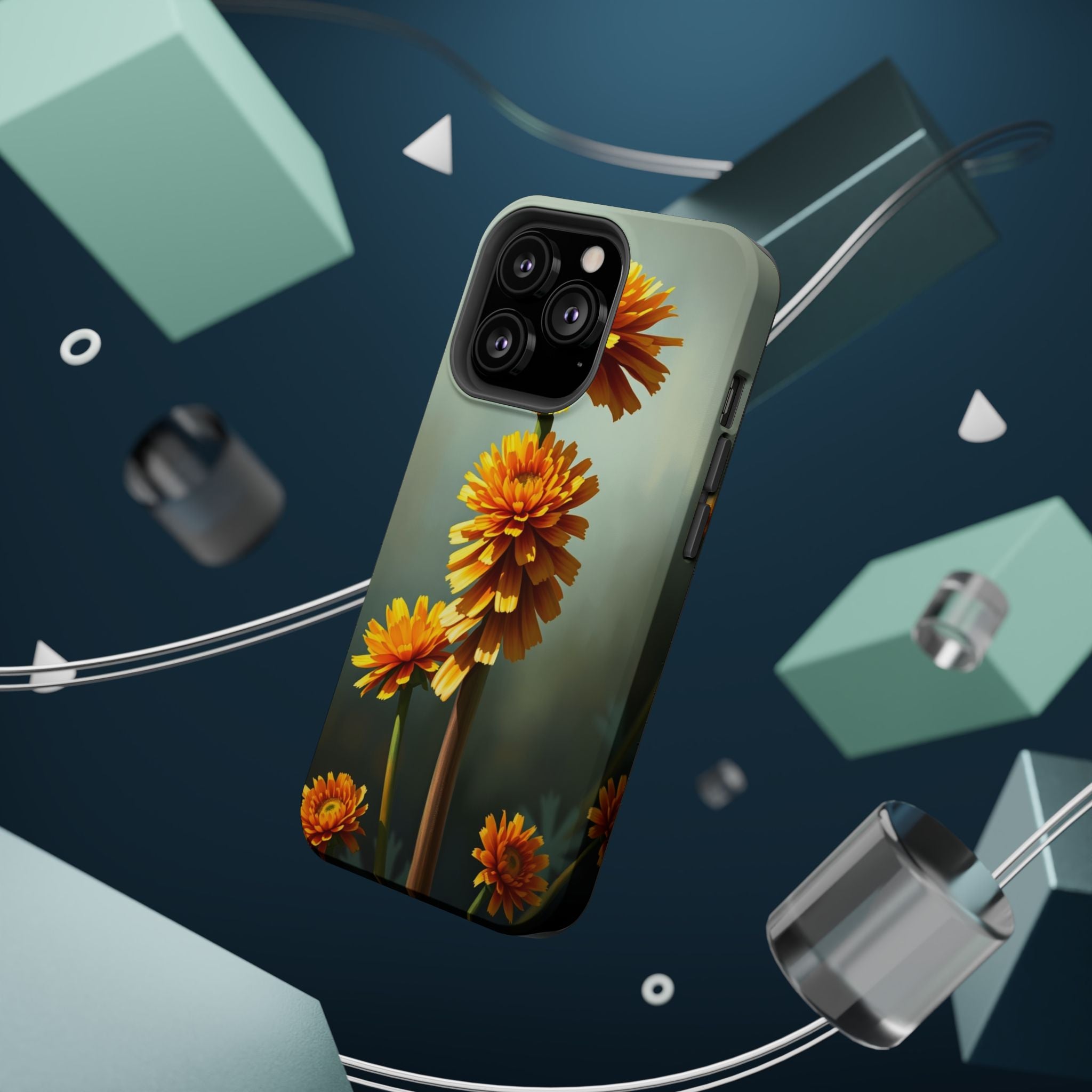 iPhone Ranunculus Stack Electric Art Slim Everyday Designer Case · iPhone Case