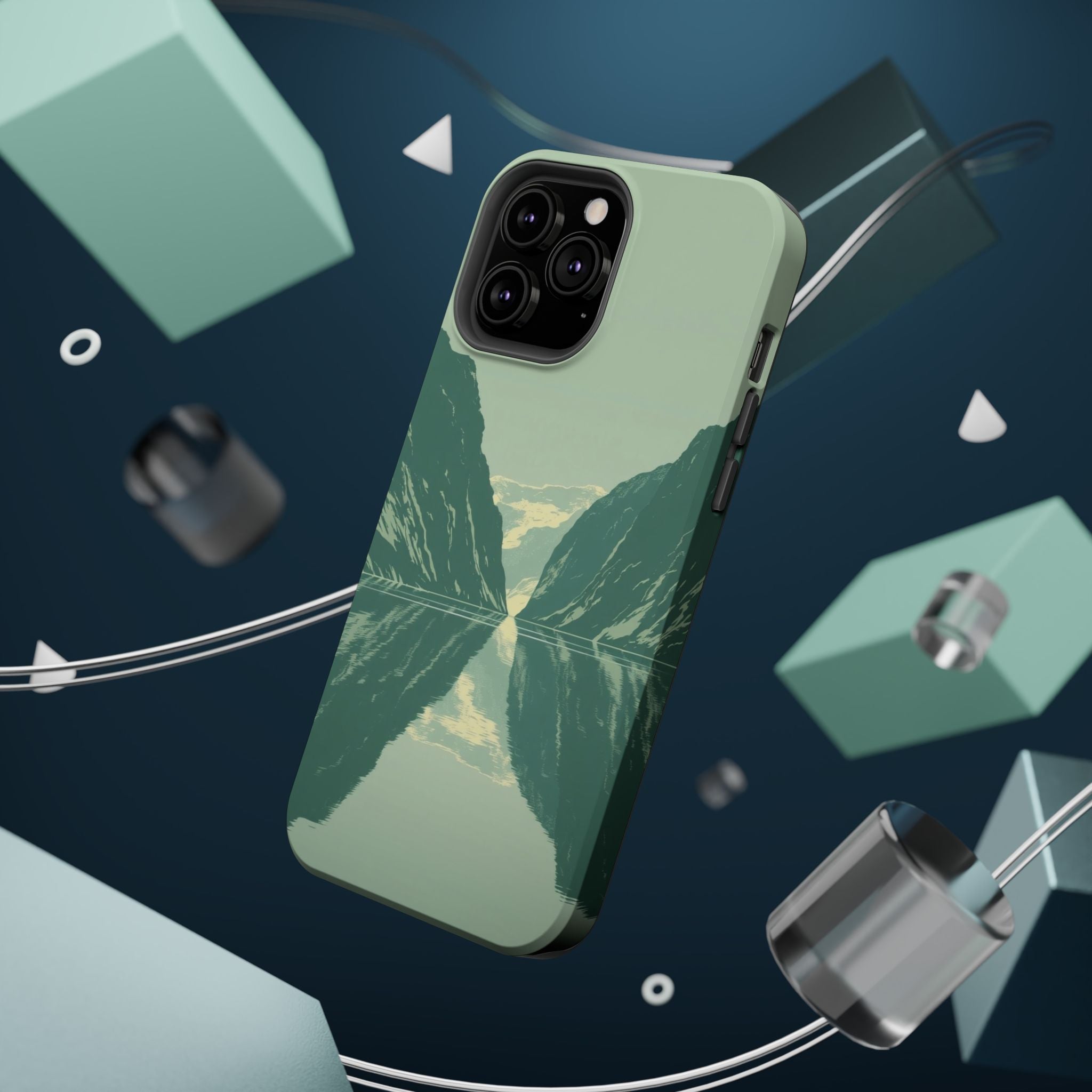iPhone Fjord Reflection Enchanted Art Slim Everyday Designer Case · iPhone Case