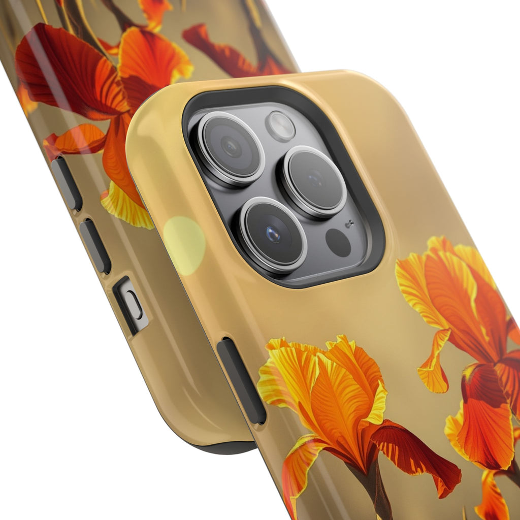 iPhone Iris Garden Gold Foil Luxury Slim Everyday Designer Case · iPhone Case