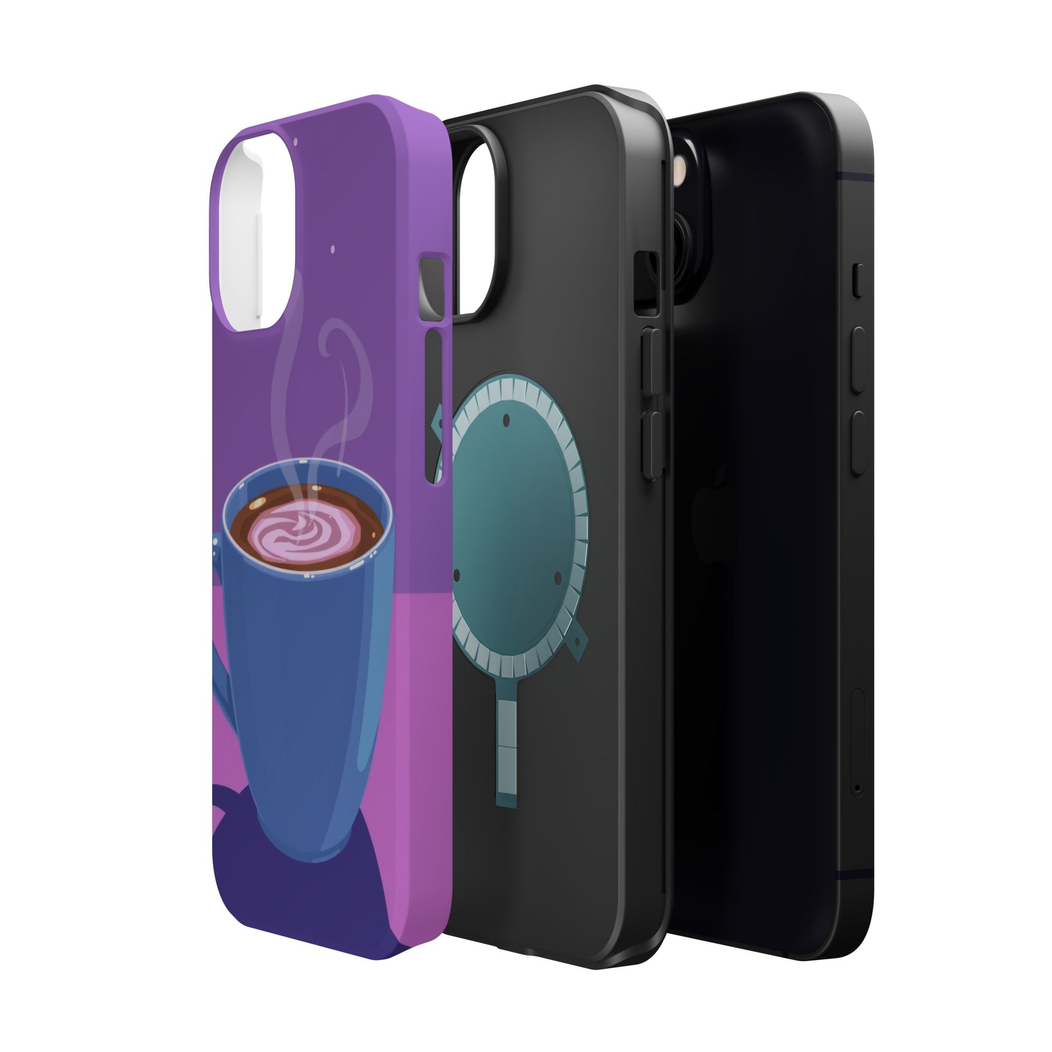 iPhone Emotional Support Coffee Pixel Art -Bit Soft Finish Everyday Case · iPhon