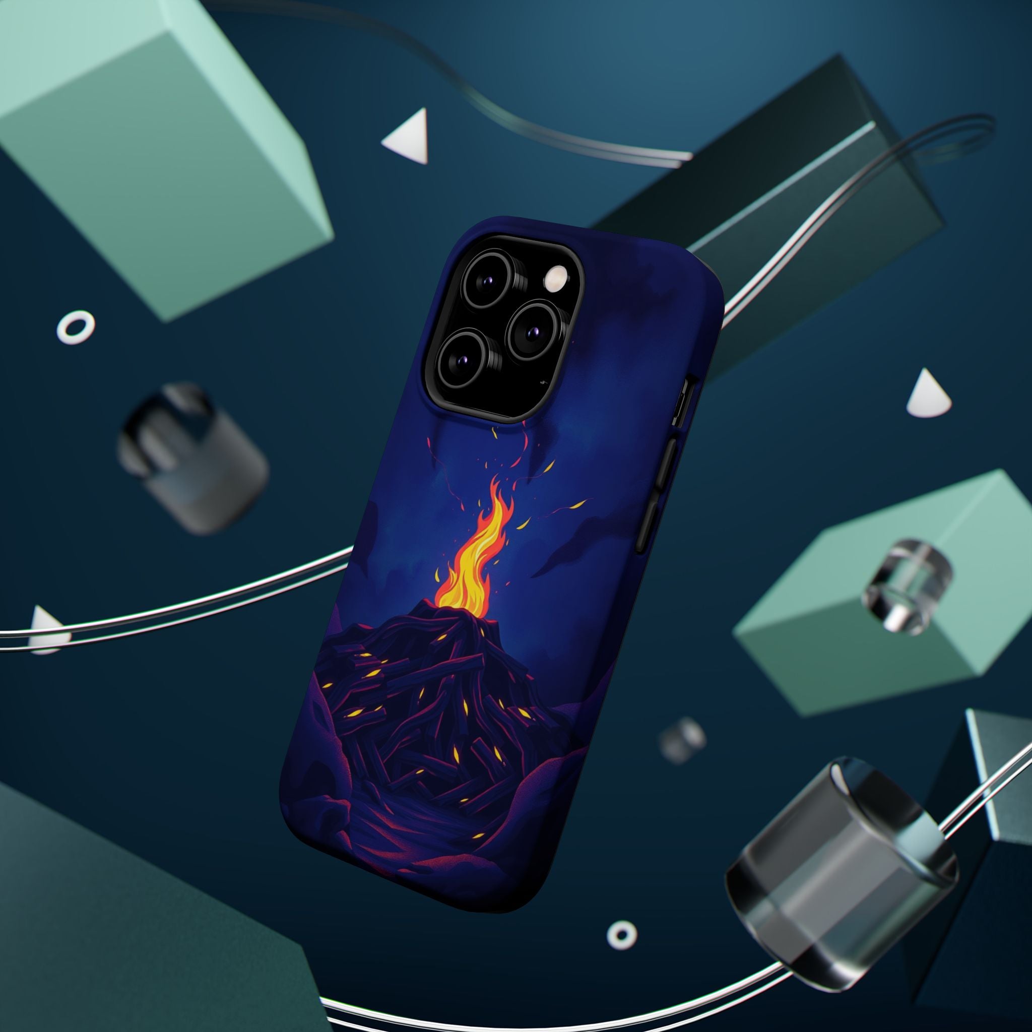 iPhone Wildfire Glow Dark Academia Bold Modern Everyday Snap Case · iPhone Case