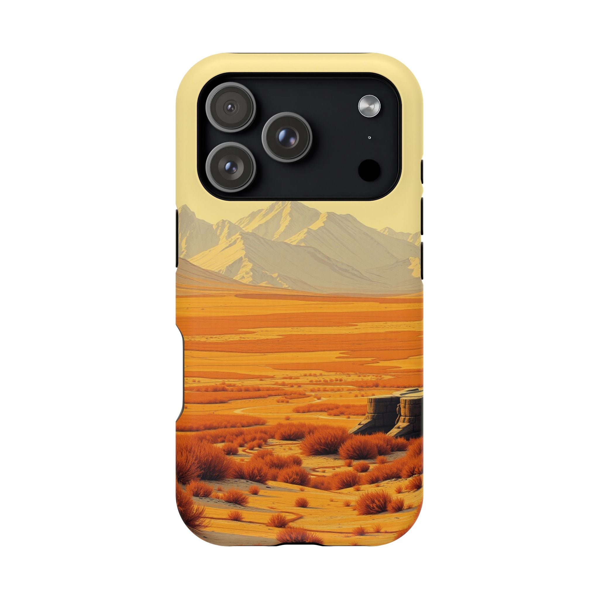iPhone Mustard And Rust Tundra Expanse Slim Everyday Designer Case · iPhone Case