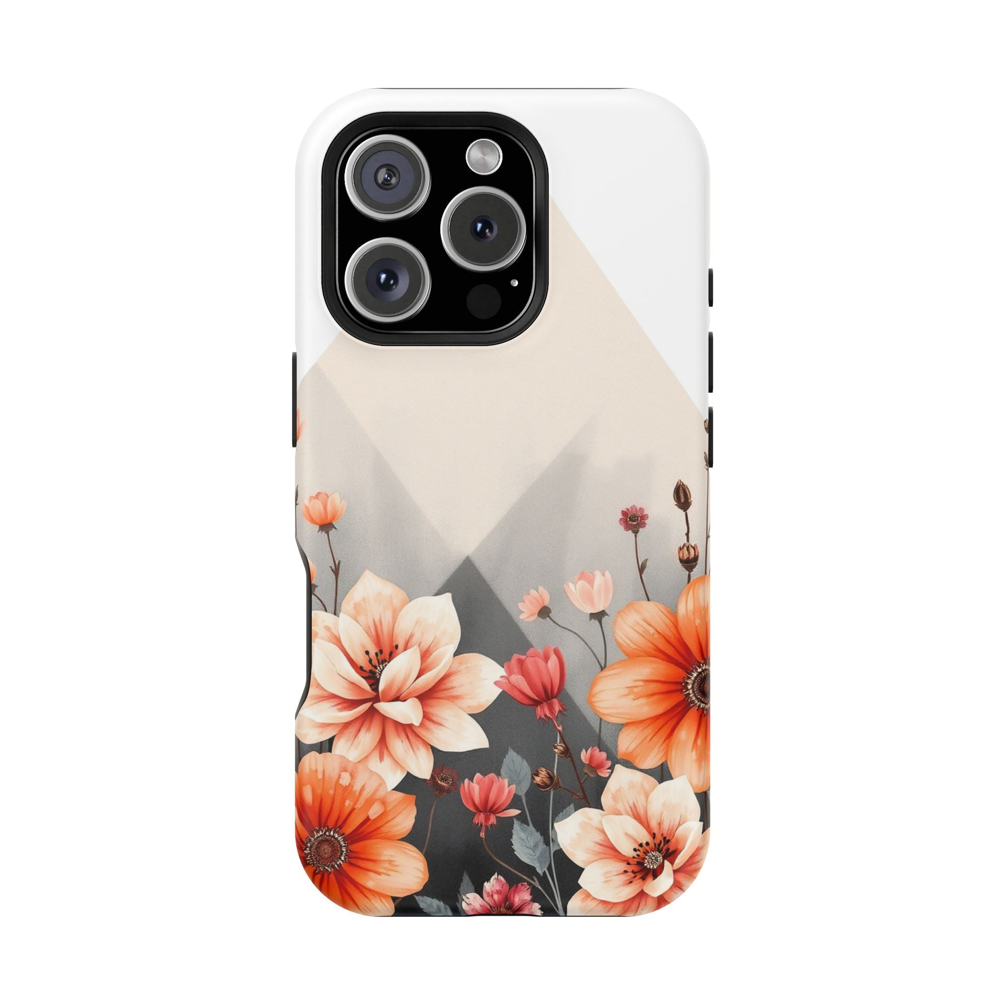 iPhone Floral Geometric Vibrant Design Slim Snap Case · iPhone Case