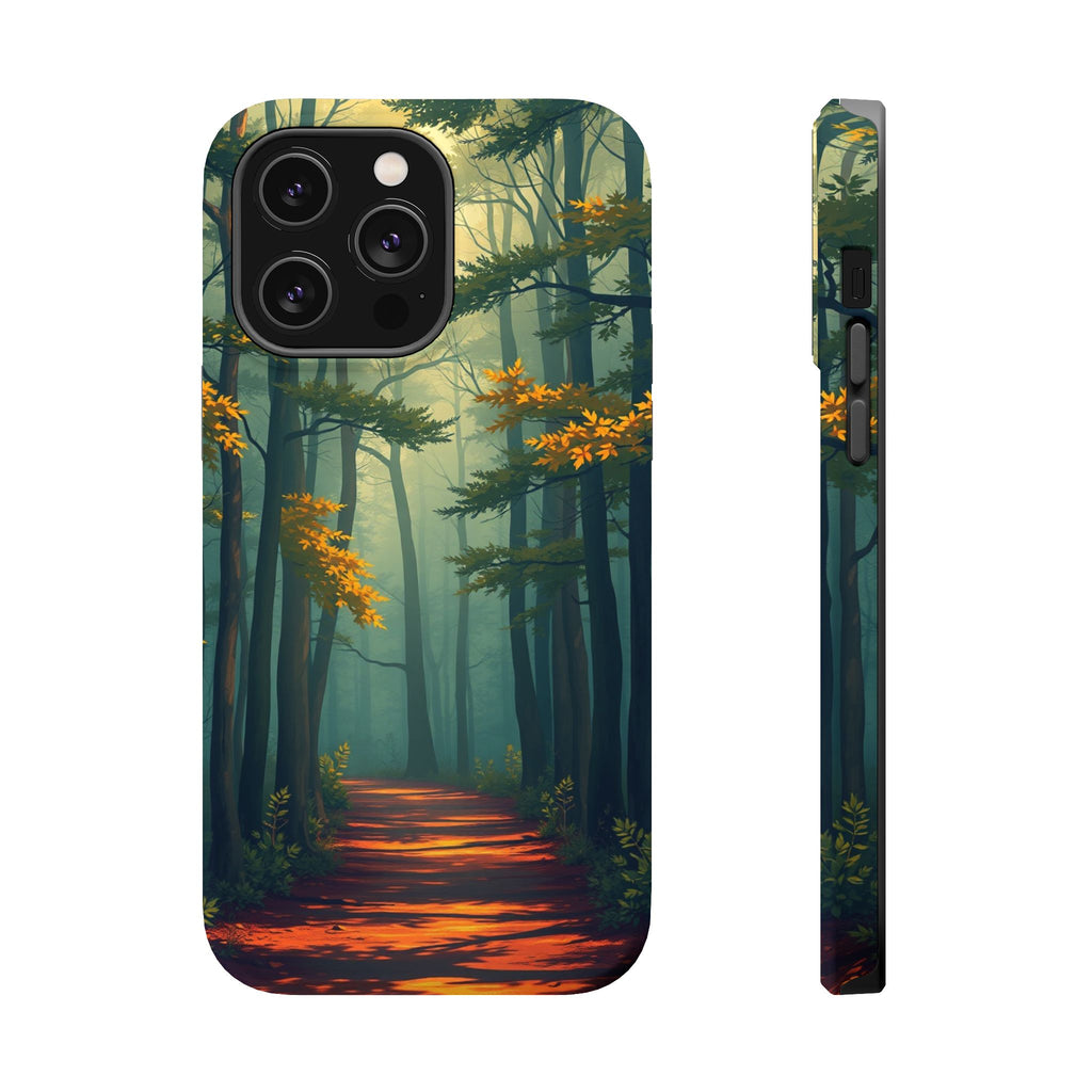 iPhone Mustard And Rust Misty Forest Path Slim iPhone 20 Everyday · iPhone Case