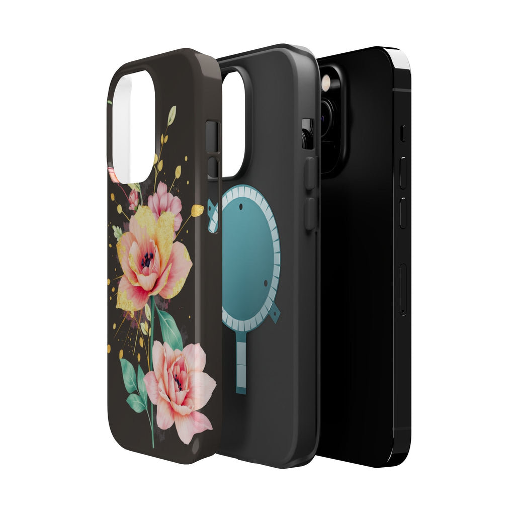 iPhone Earthy Floral Watercolor Splash Design Clean iPhone 14 Minimal · iPhone C