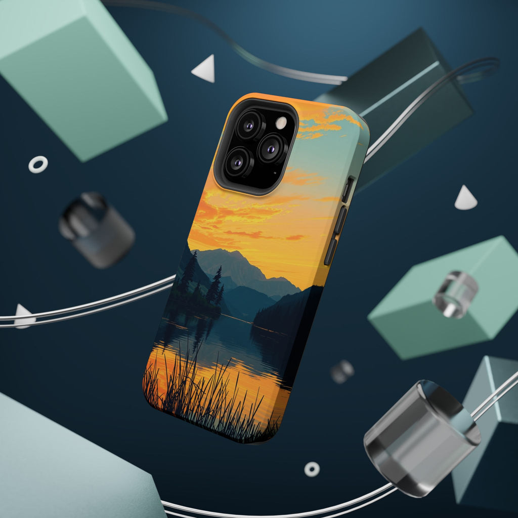 iPhone Lake at Twilight Oil Painting Impressionist iPhone Artistic · iPhone Case