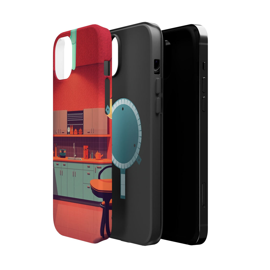 iPhone Earthy 1950s Kitchen Design Bold Modern Everyday Snap Case · iPhone Case