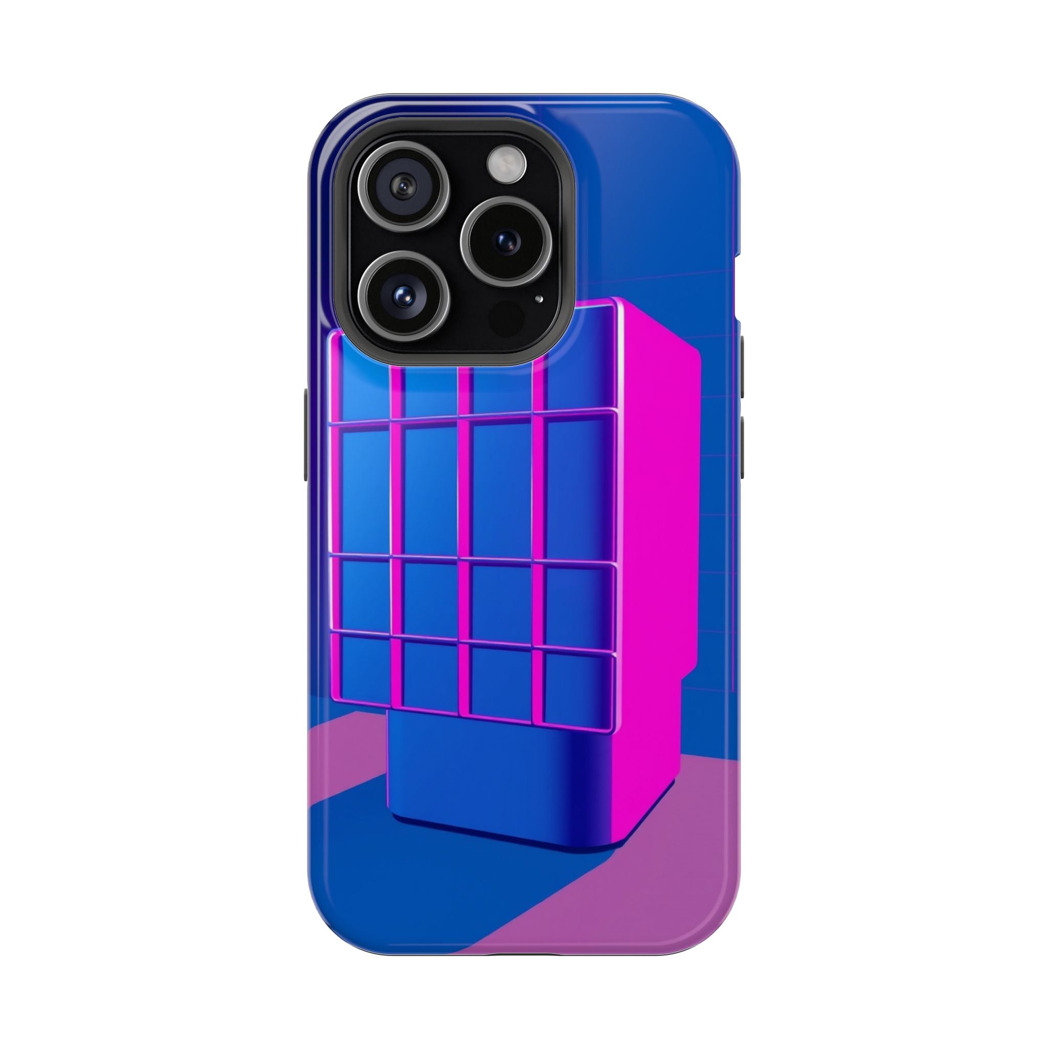 iPhone Earthy 80s Grid Synthwave Design Slim Everyday Designer Case · iPhone Cas