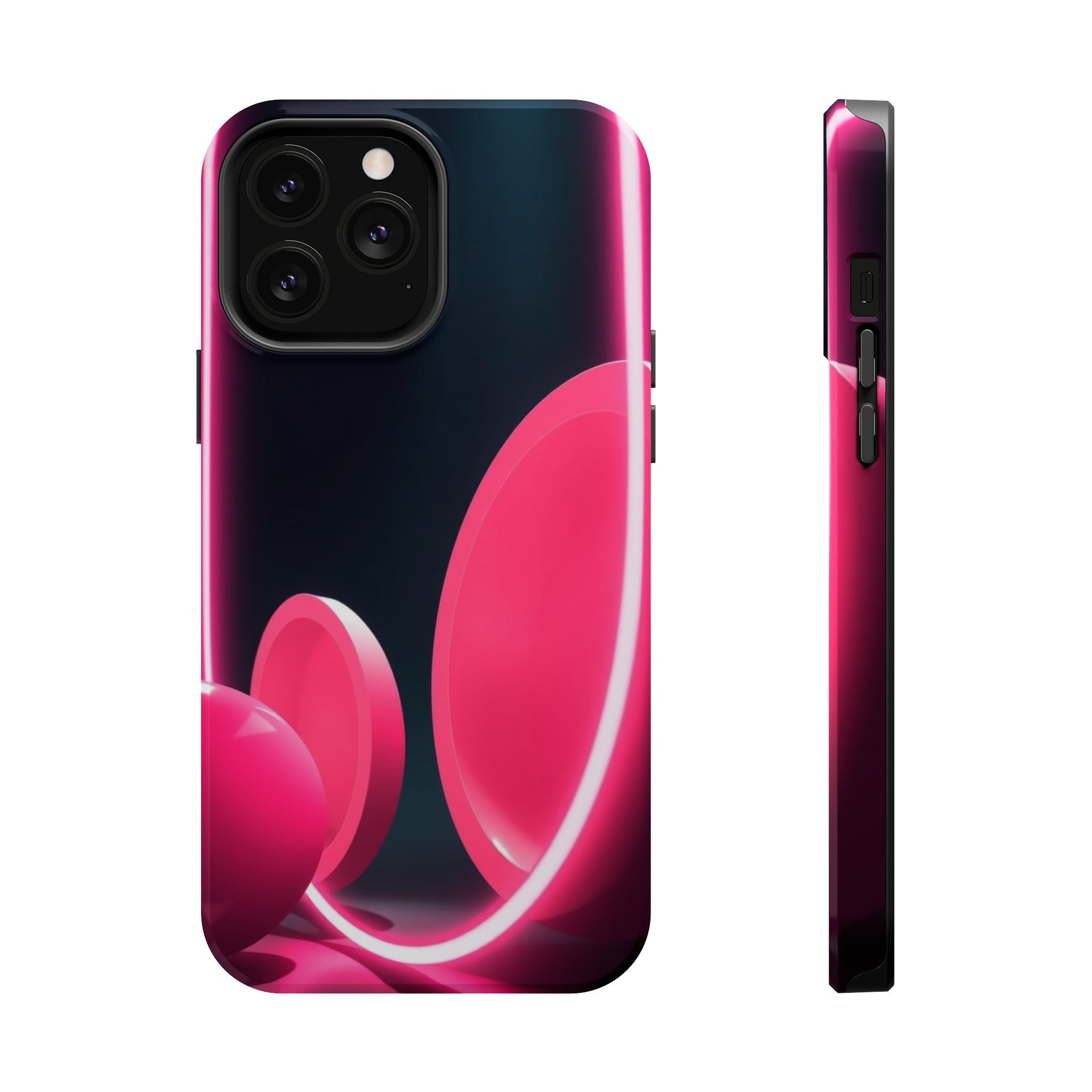 iPhone 1960s Mod Circles Neon Cyberpunk Slim Everyday Designer Case · iPhone Cas