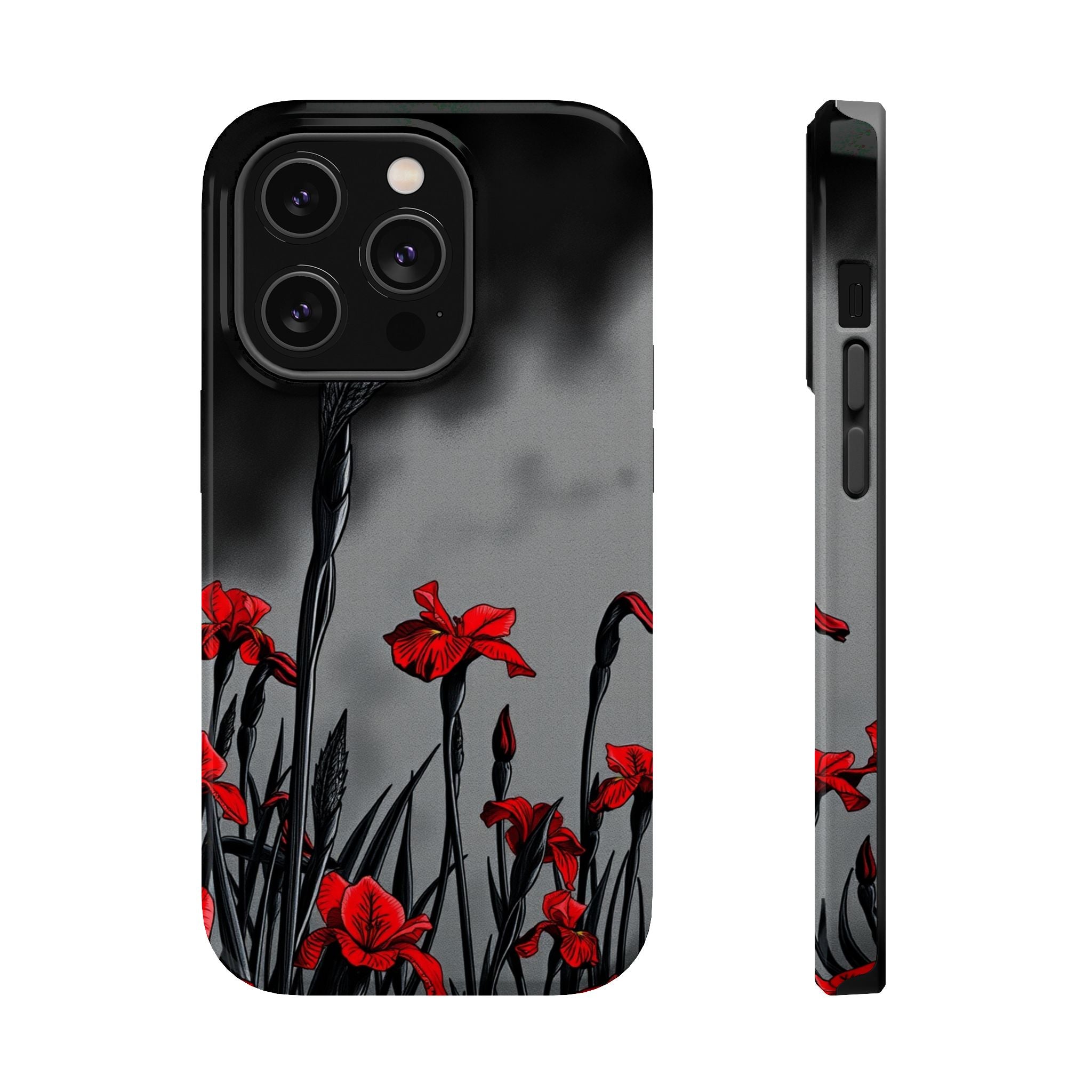 iPhone Iris Garden Cinematic Art Soft Finish Everyday Cas Slim Snap Case · iPhon