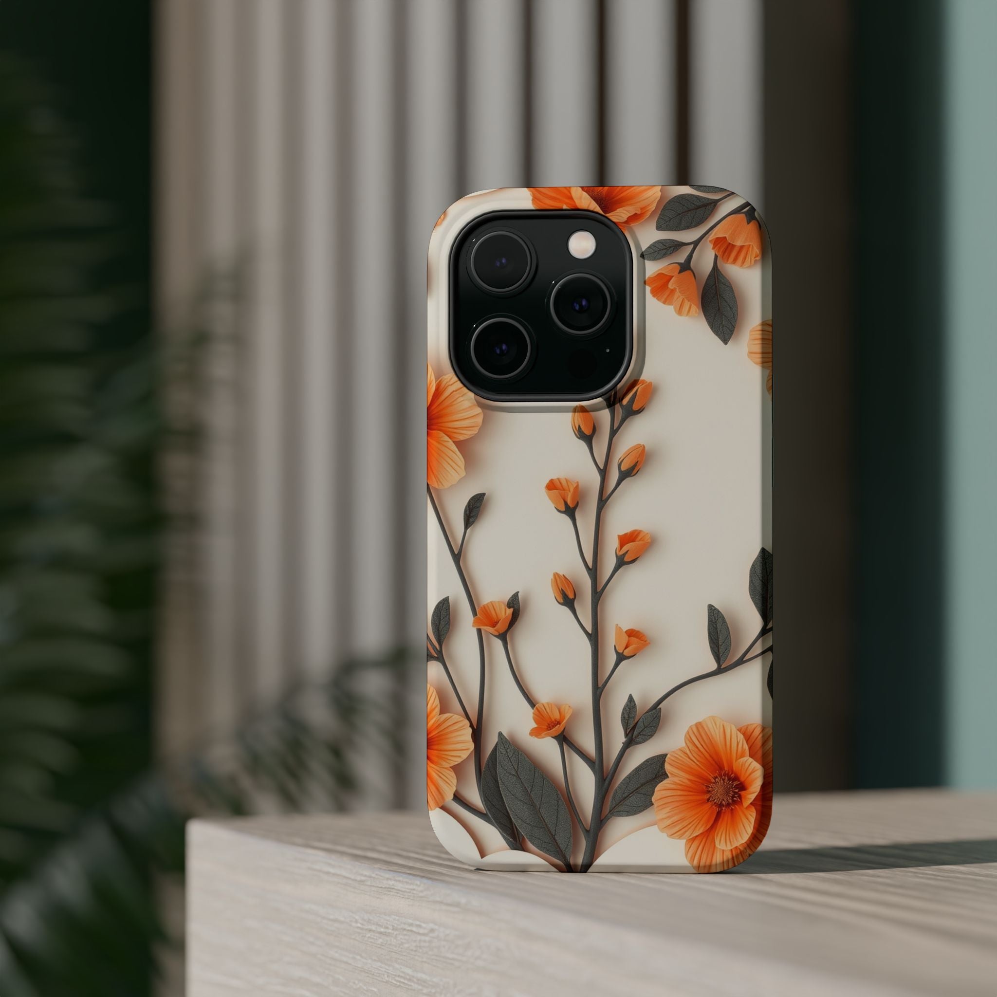 iPhone Vintage Botanical Print Paper Cut Art Slim iPhone Everyday · iPhone Case