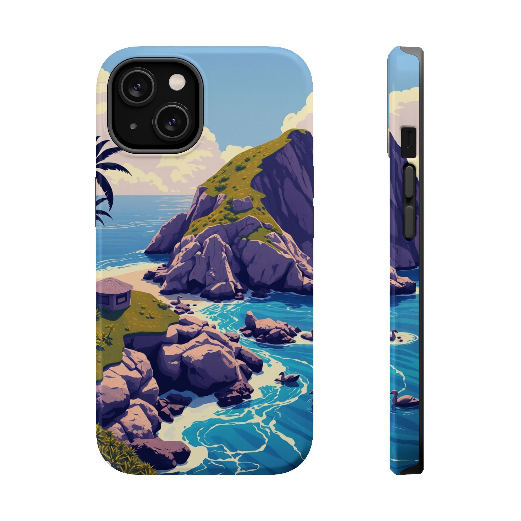iPhone Vibrant Hibiscus Coast Design Slim Everyday Designer Case · iPhone Case