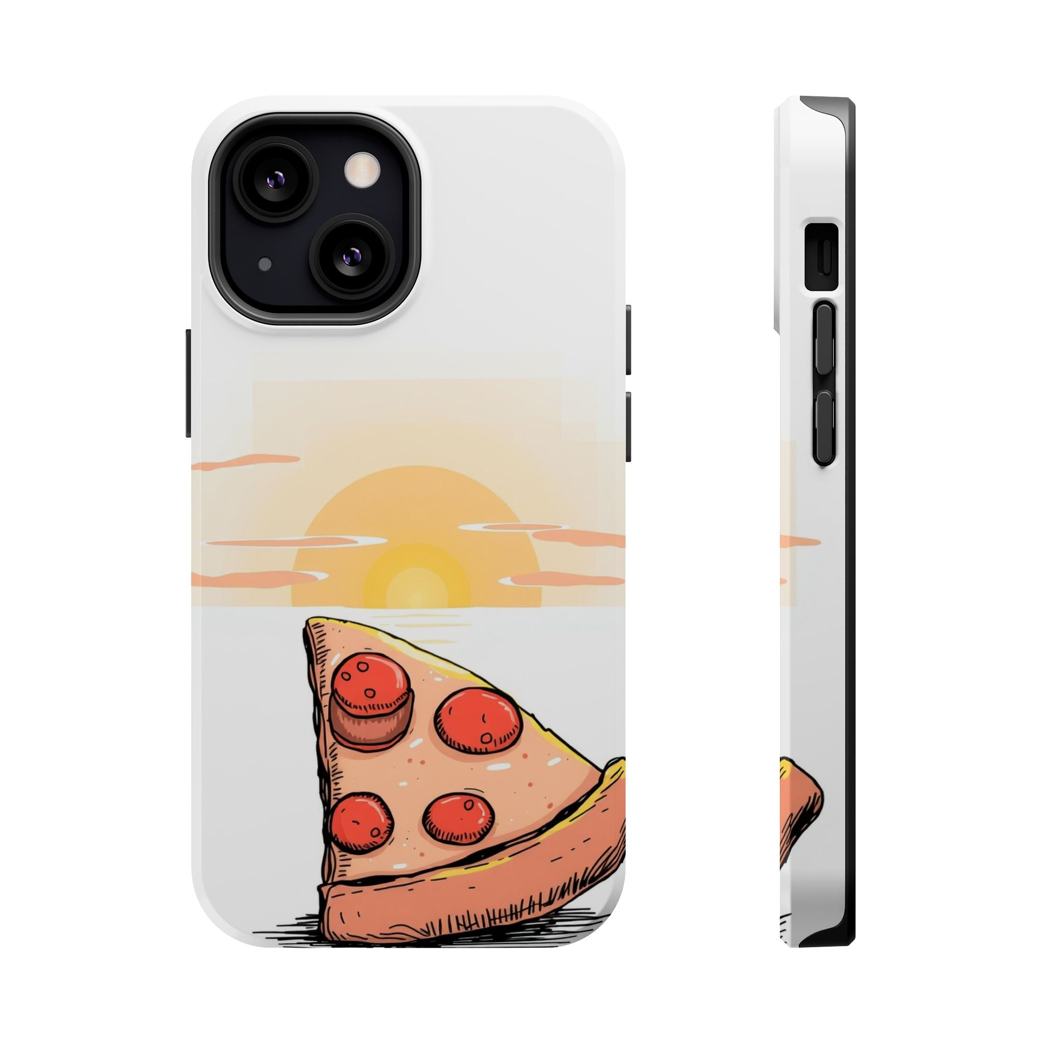 iPhone Earthy Pizza Slice Sunset Design Slim Everyday Designer Case · iPhone Cas