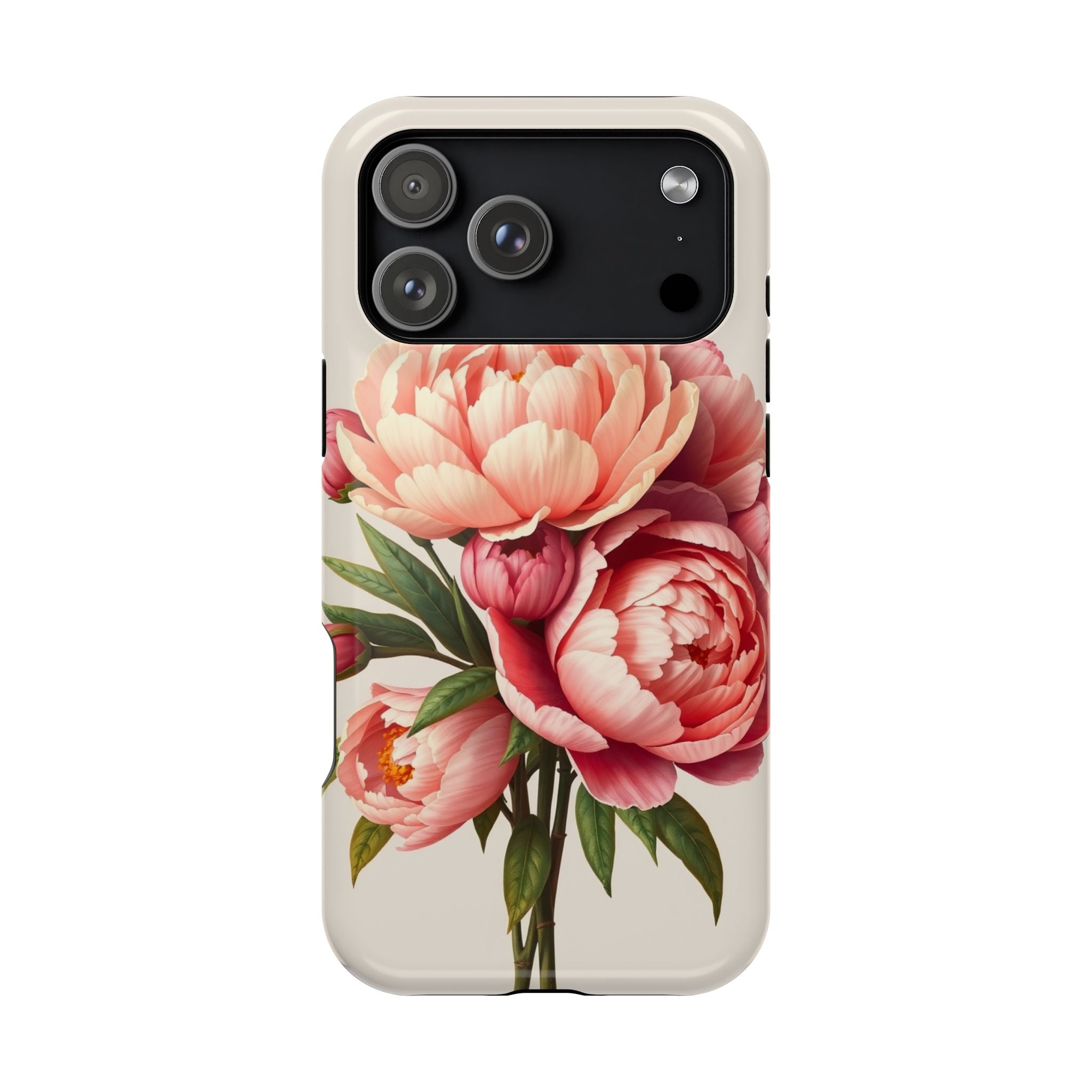 iPhone Rose Pink And Cream Peony Bouquet Slim Everyday iPhone Designer · iPhone