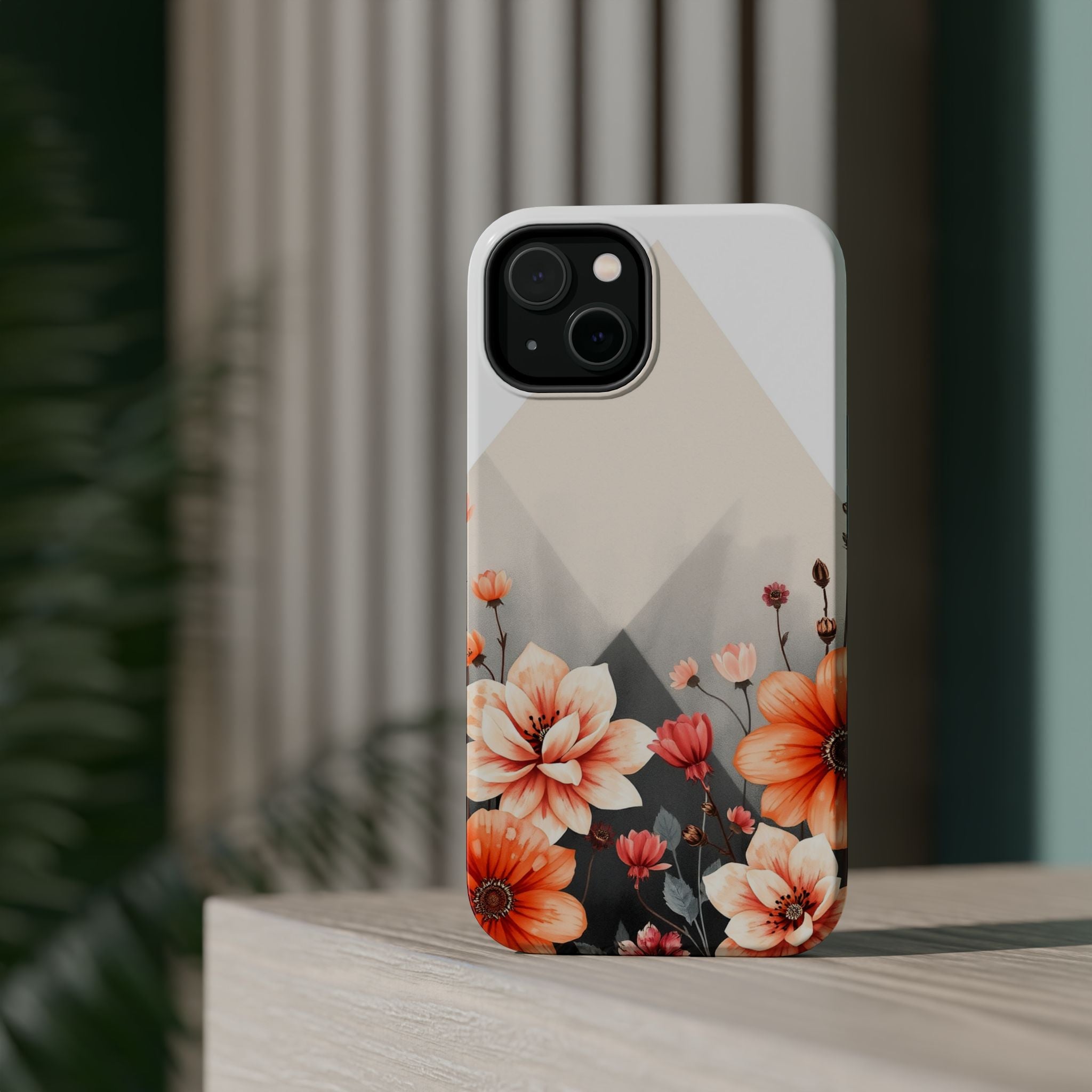 iPhone Floral Geometric Vibrant Design Slim Snap Case · iPhone Case