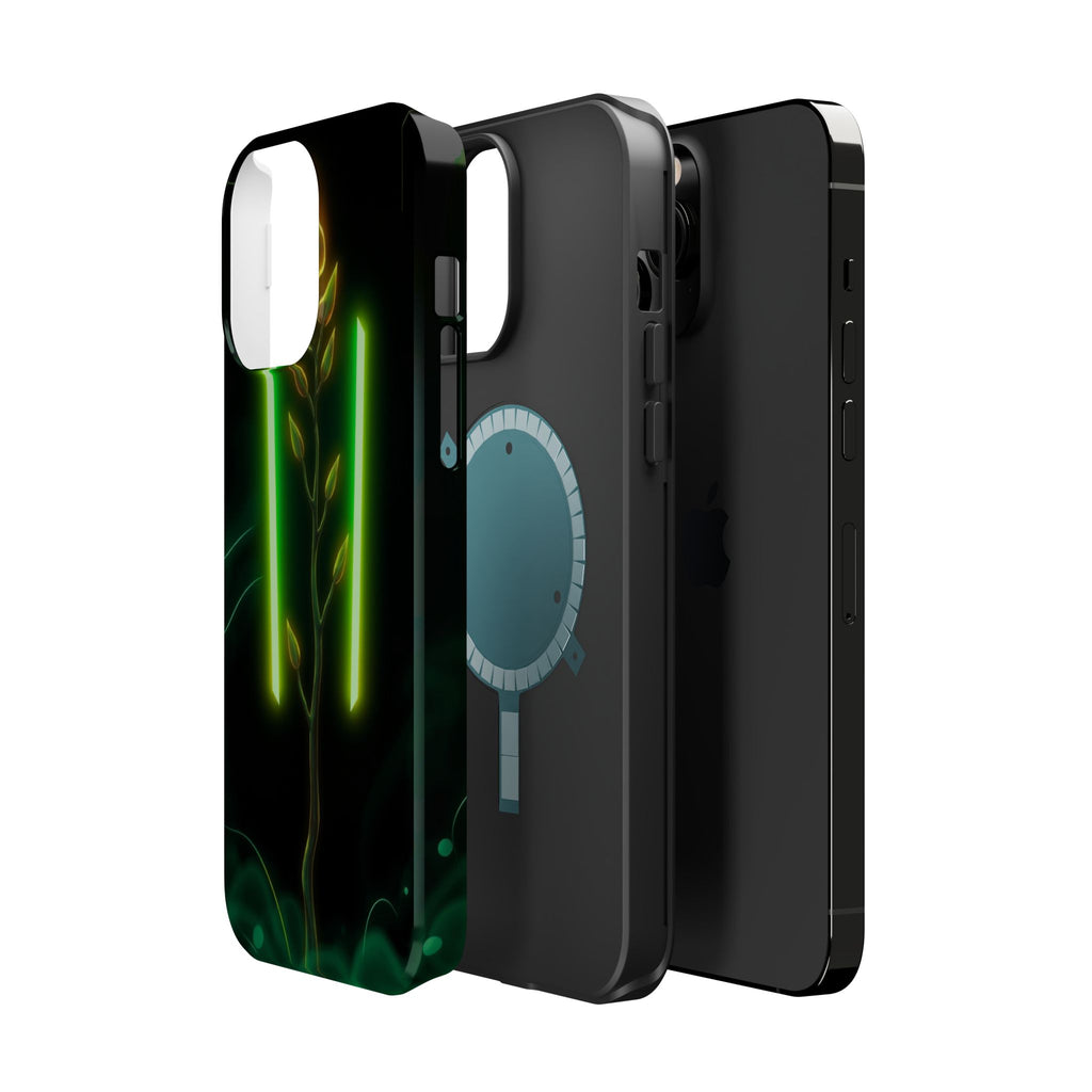 iPhone Emerald Green And Gold Minimalist Stem Slim iPhone Everyday · iPhone Case