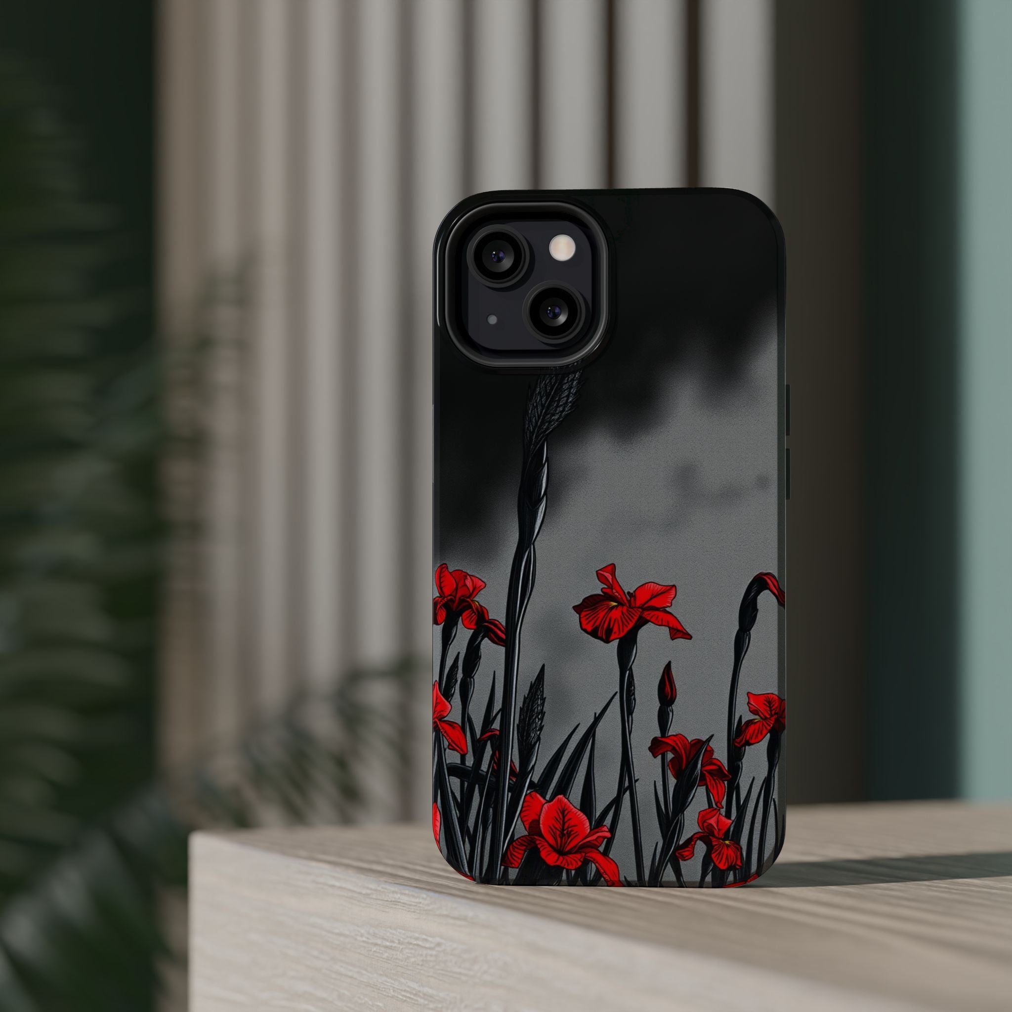 iPhone Iris Garden Cinematic Art Soft Finish Everyday Cas Slim Snap Case · iPhon