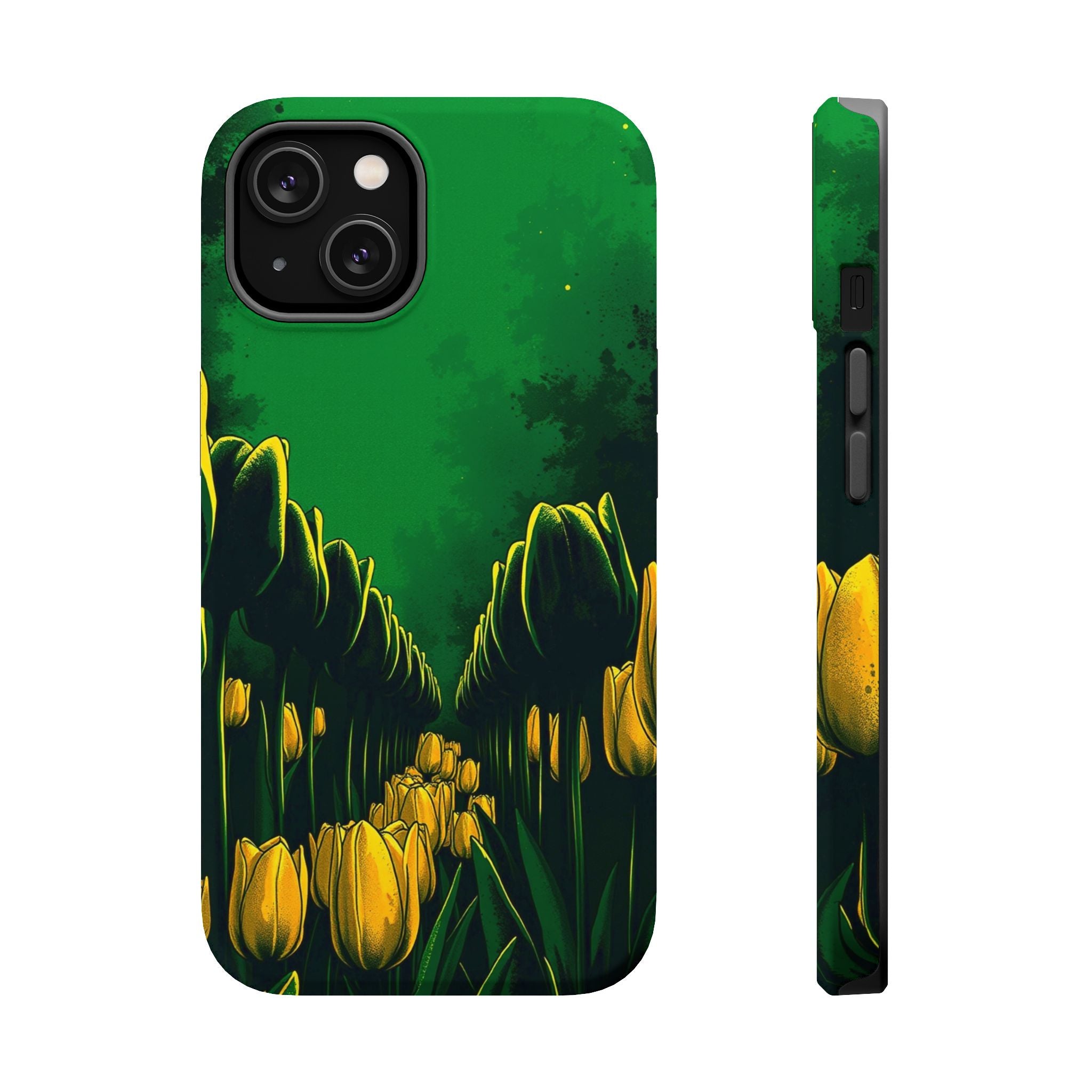 iPhone Tulip Row Emerald Green And Gold Slim Snap Case · iPhone Case