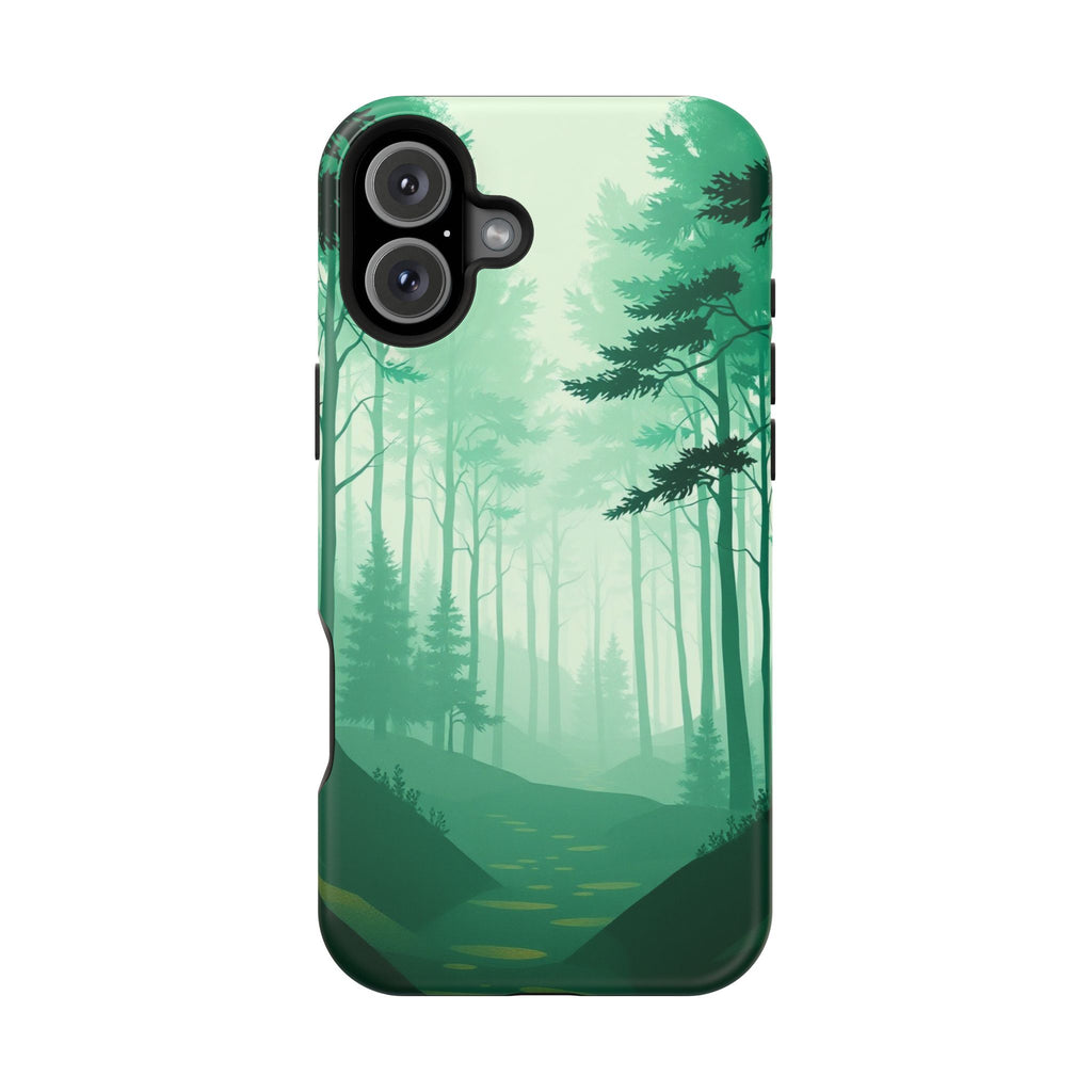 iPhone Earthy Misty Forest Path Design Slim Everyday Designer Case · iPhone Case