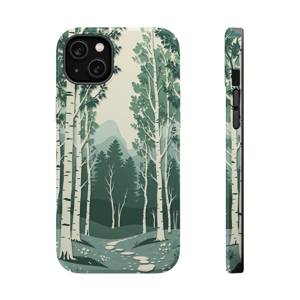iPhone Birch Grove Paper Cut Art Bold Modern Everyday Snap Case · iPhone Case