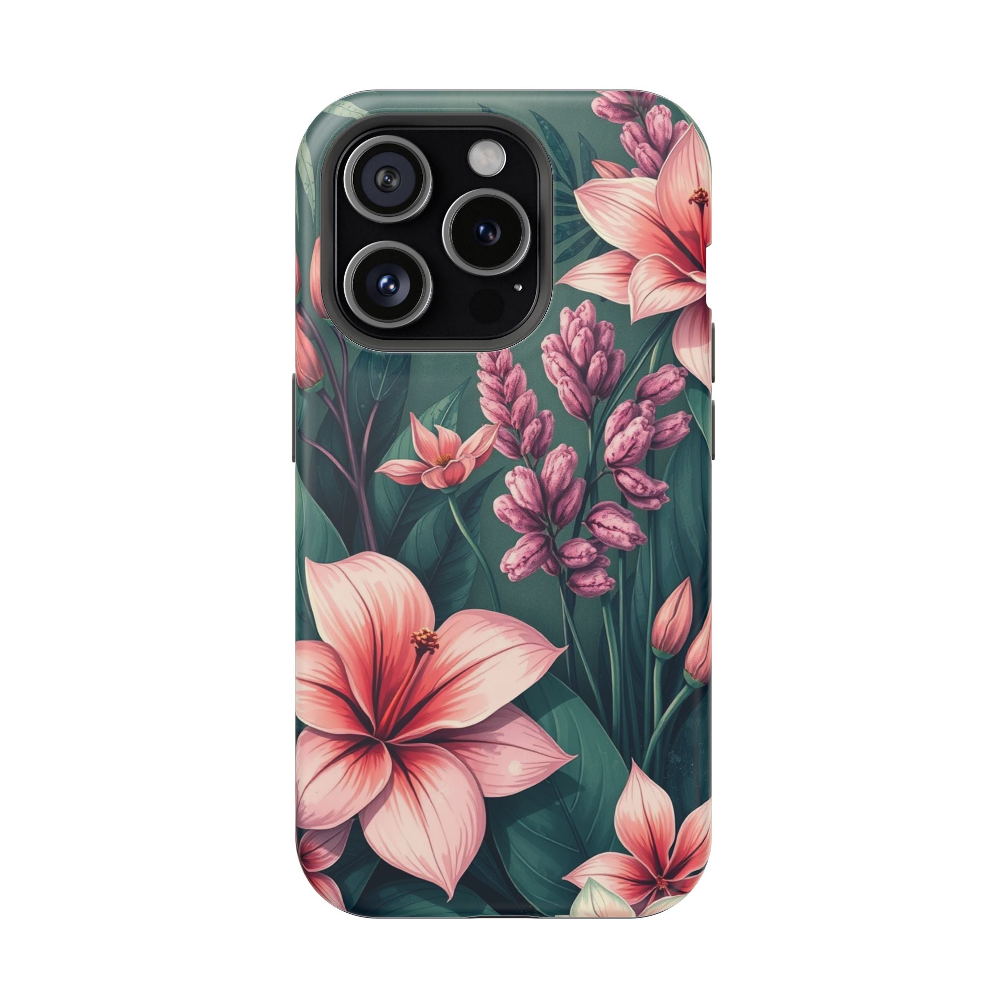 iPhone Mint And Blush Jungle Floral Slim Everyday Designer Case · iPhone Case