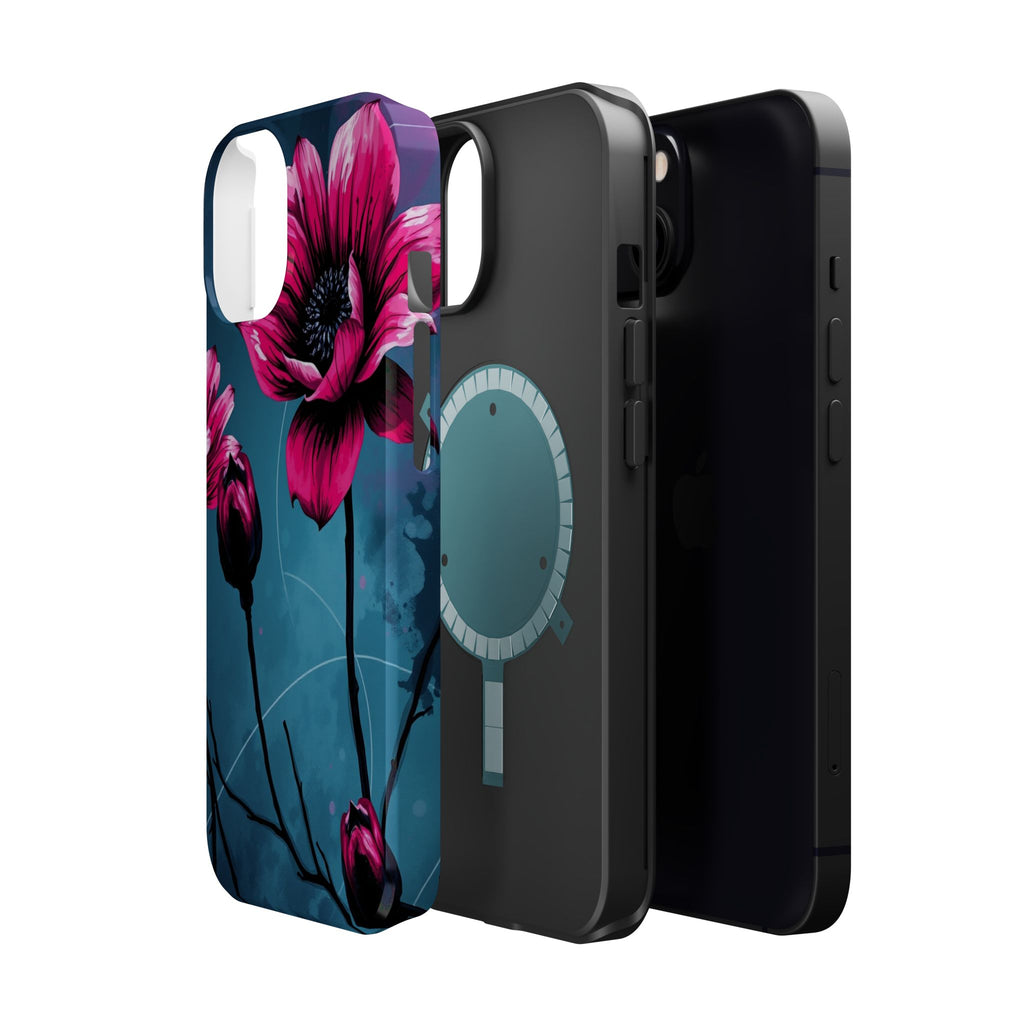 iPhone Floral Ink Wash Bold Art Slim Everyday Designer Case · iPhone Case
