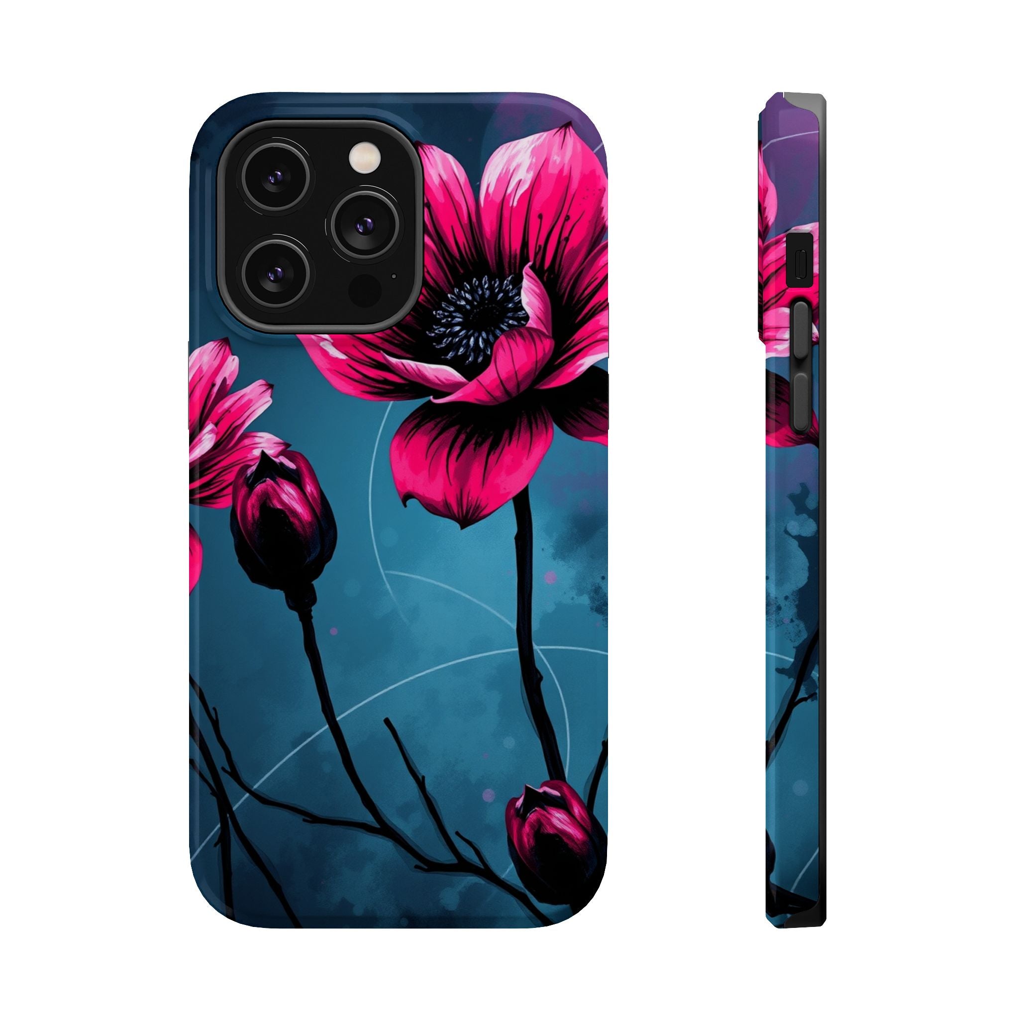 iPhone Floral Ink Wash Bold Art Slim Everyday Designer Case · iPhone Case