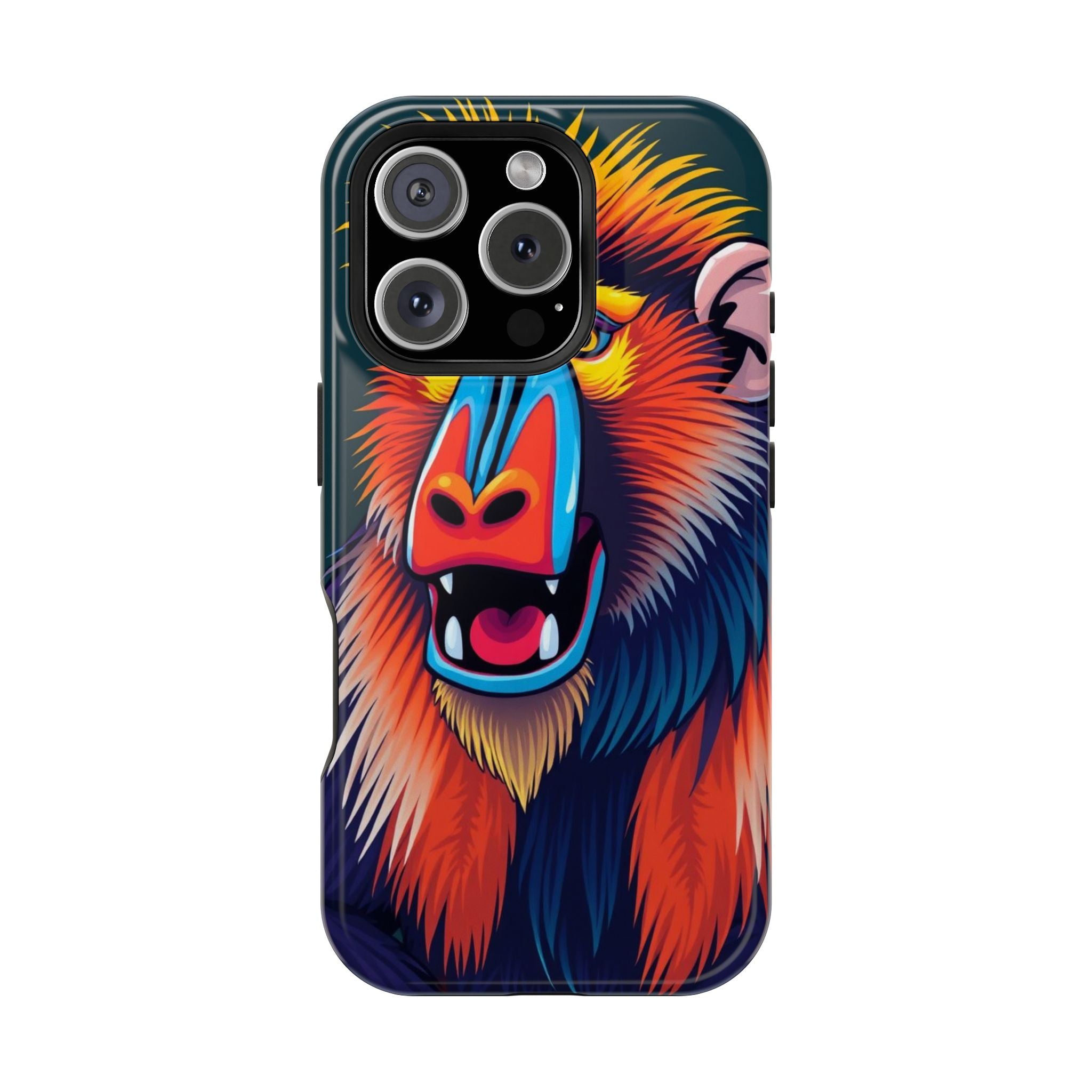 iPhone Mandrill Colorful Face Kids Fun iPhone Phone Case Gift Slim · iPhone Case